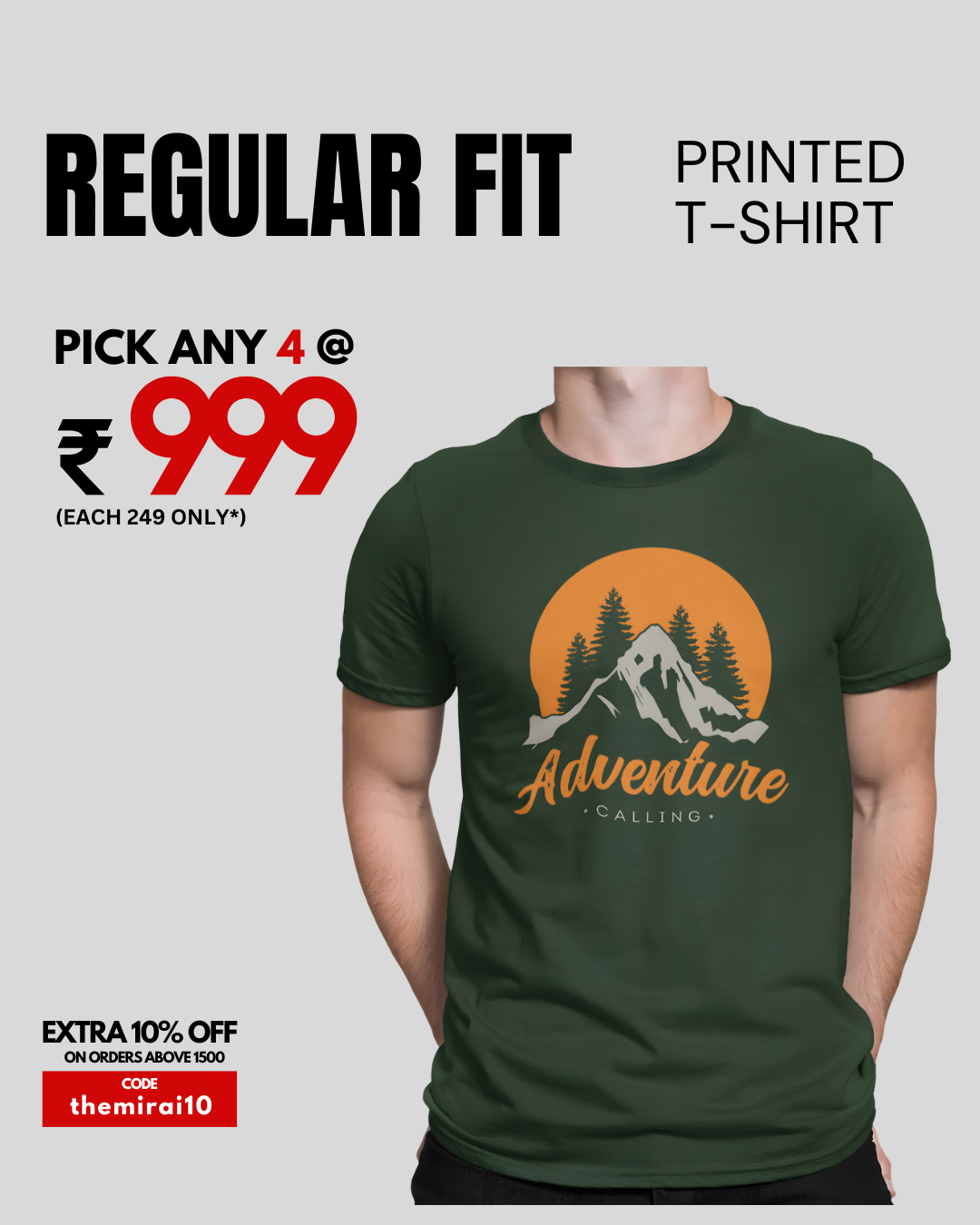 PRINTED REGULAR FIT T-SHIRT