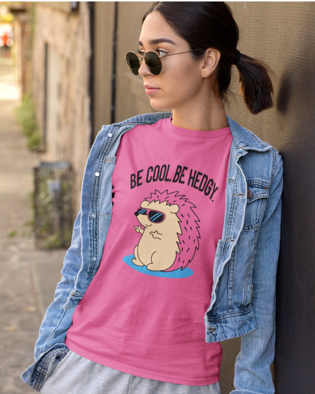 Women's "Be Hedgy" Printed T-Shirt | Available in 5 colors