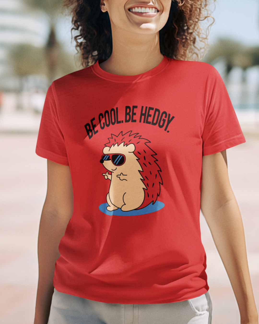 Women's "Be Hedgy" Printed T-Shirt | Available in 5 colors