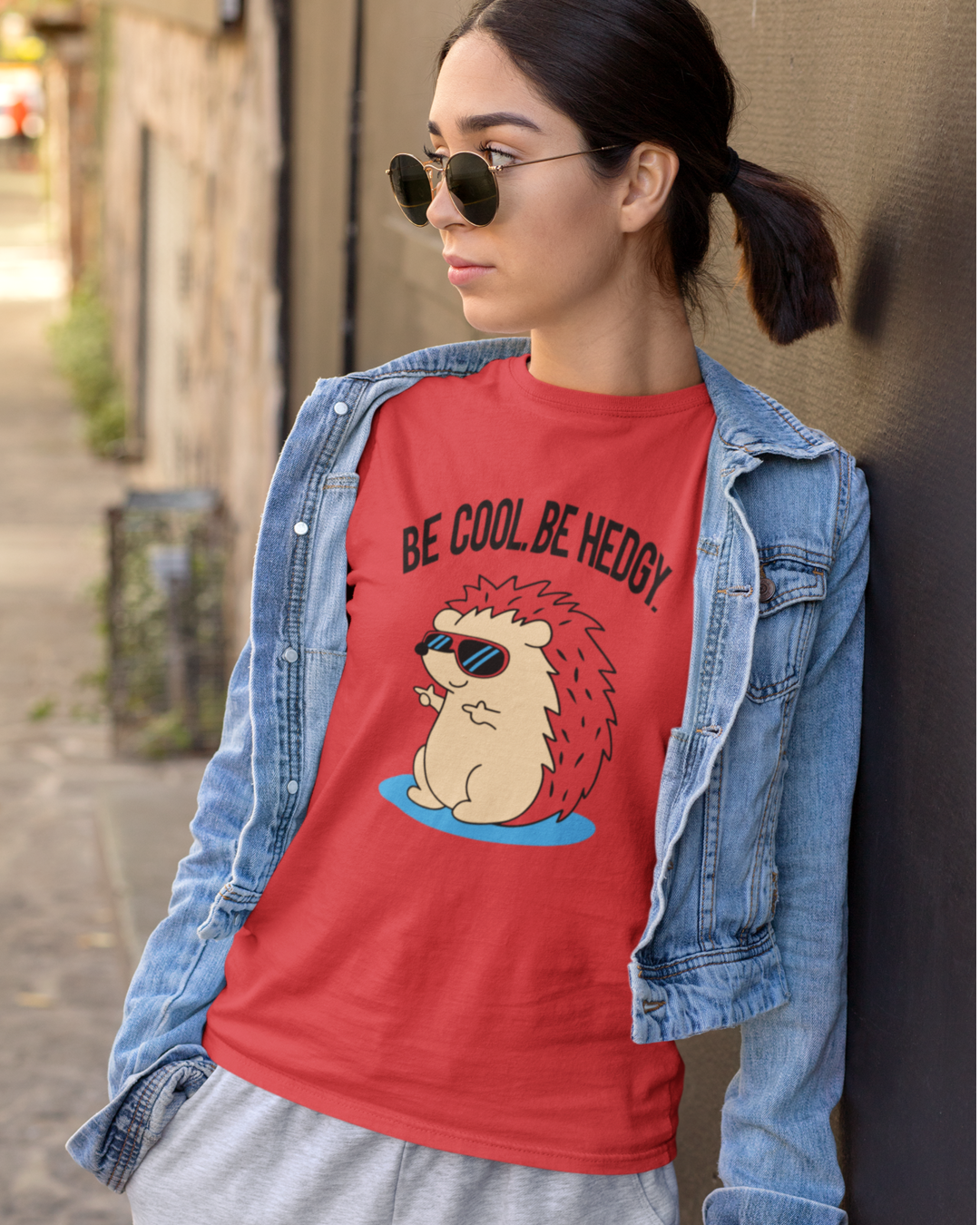 Women's "Be Hedgy" Printed T-Shirt | Available in 5 colors
