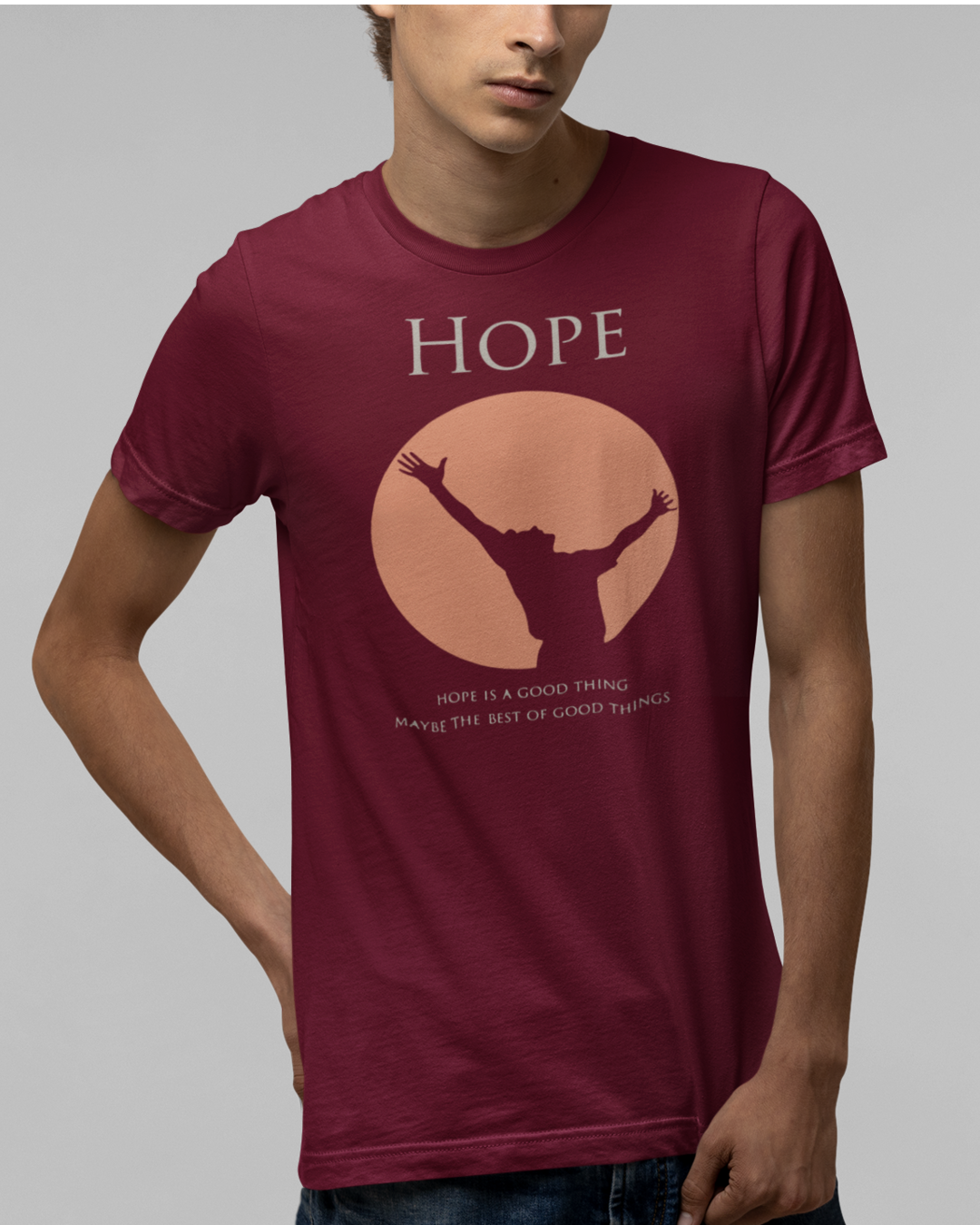 Men’s Regular Fit Cotton T-Shirt| Hope | The Mirai