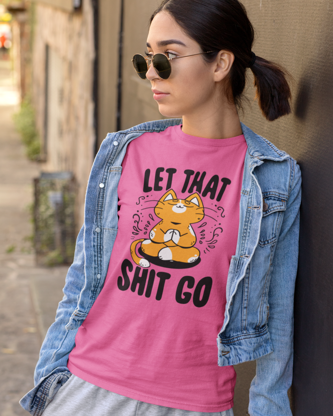 Women's "Let That Shit Go" Printed T-Shirts | Available in 5 Colors