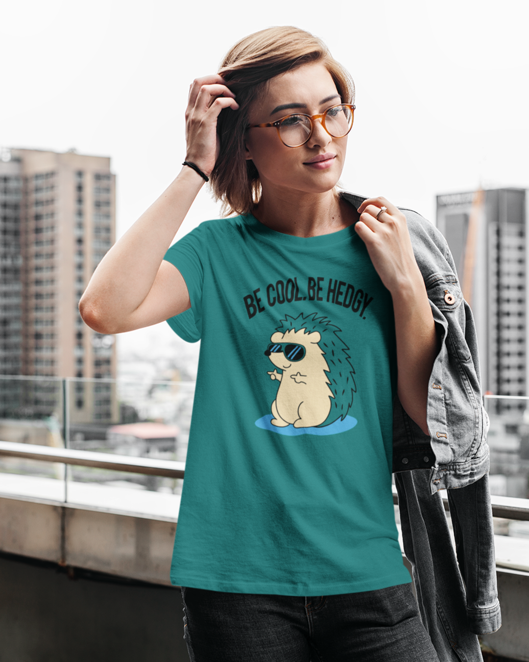 Women's "Be Hedgy" Printed T-Shirt | Available in 5 colors