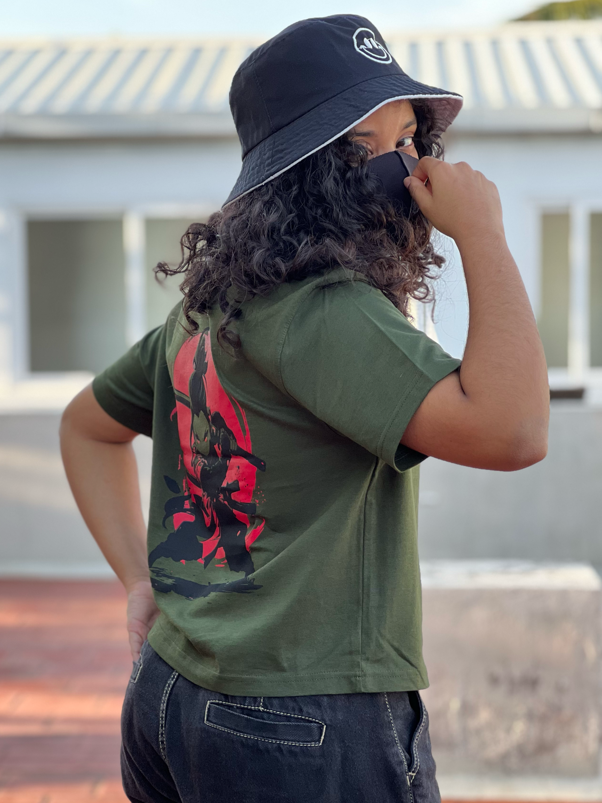 Women's "Warrior Kid" Printed Boxy Tshirt | Available in 4 Colors