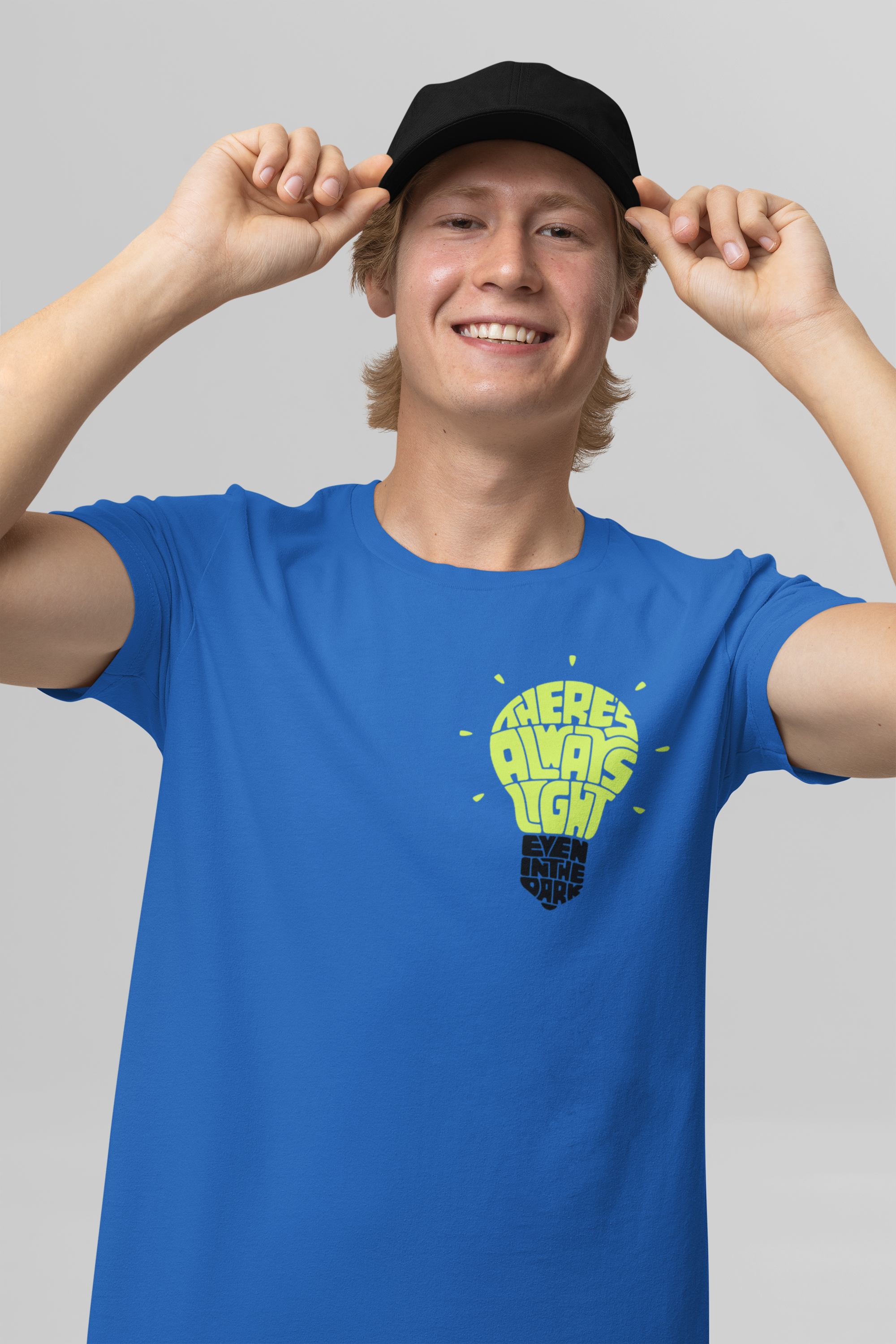 There's Always Light| Men’s Regular Fit Cotton T-Shirt| The Mirai