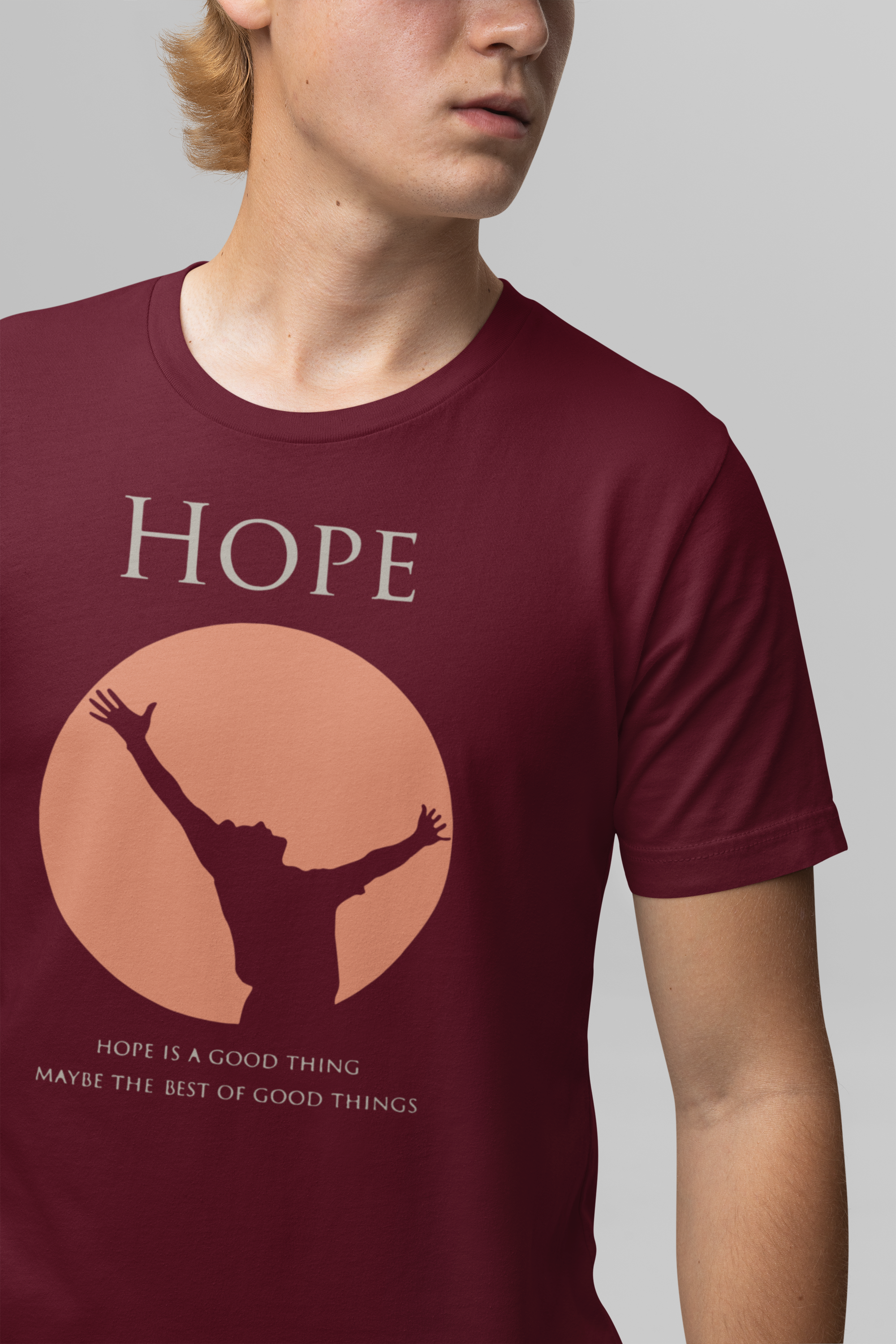 Men’s Regular Fit Cotton T-Shirt| Hope | The Mirai
