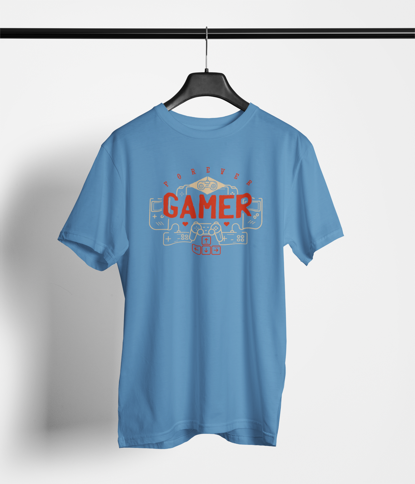 Men’s Regular Fit Cotton T-Shirt| Forever Gamer | The Mirai