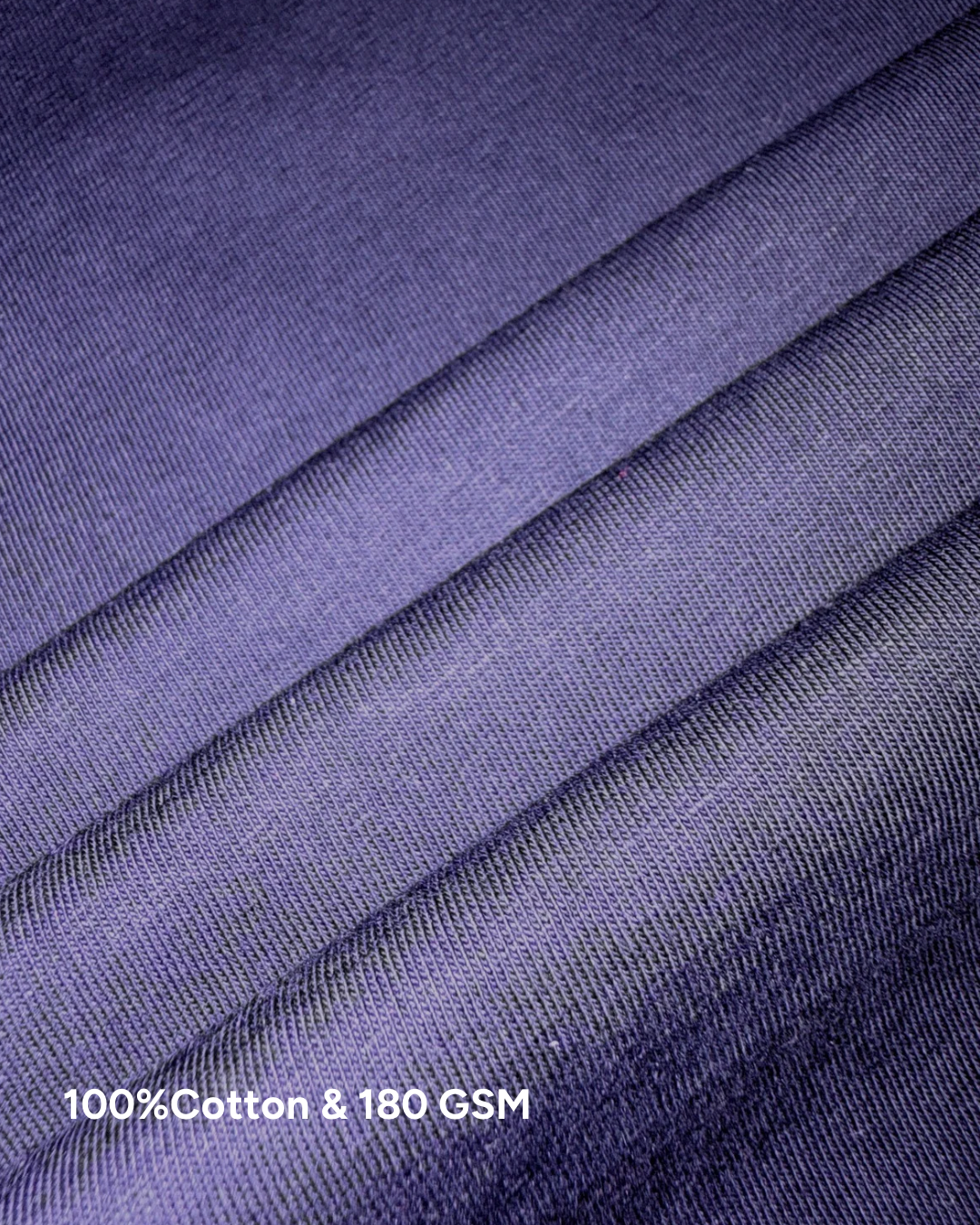 Solid Regular Fit T-Shirt|Navy Blue| The Mirai