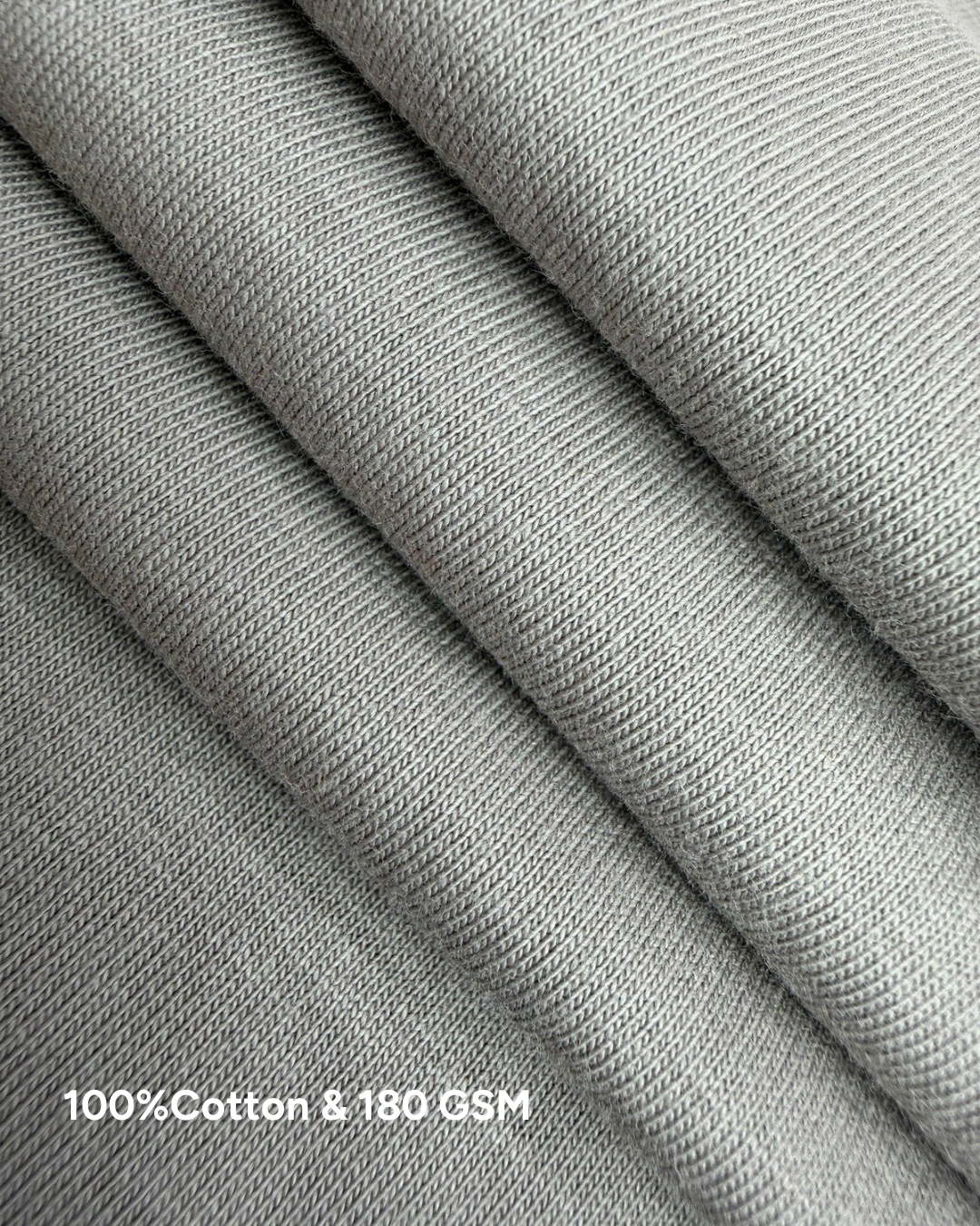 Solid Regular Fit T-Shirt| Opal Grey| The Mirai