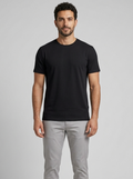 Solid Regular Fit T-Shirt|Black| The Mirai