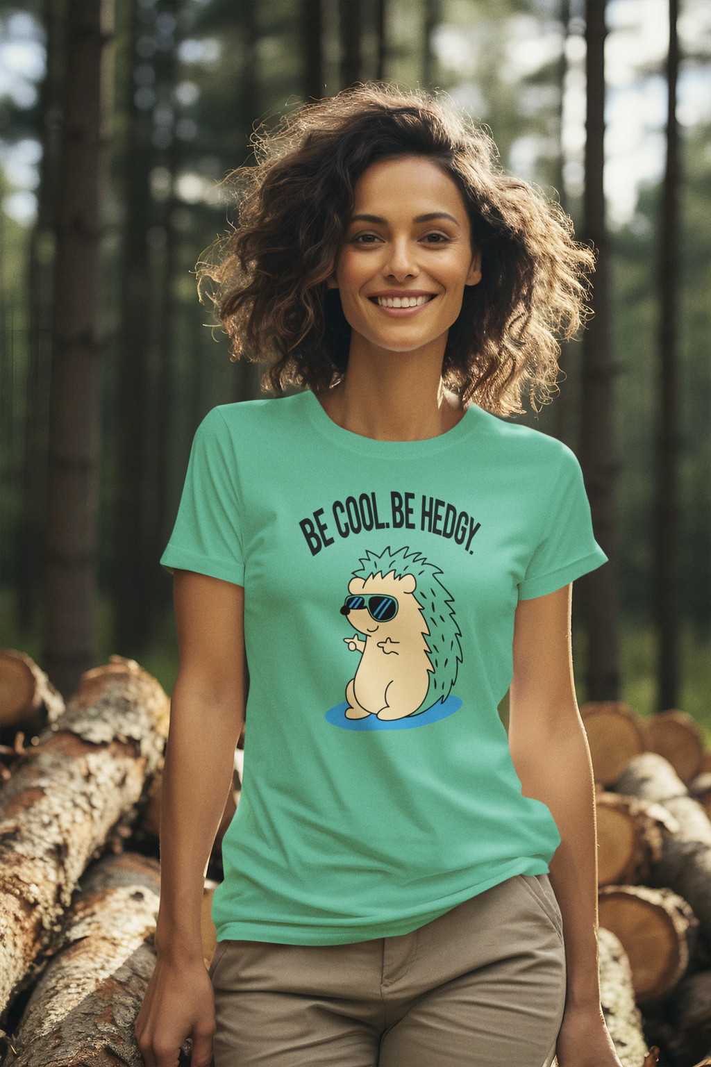 Women's "Be Hedgy" Printed T-Shirt | Available in 5 colors