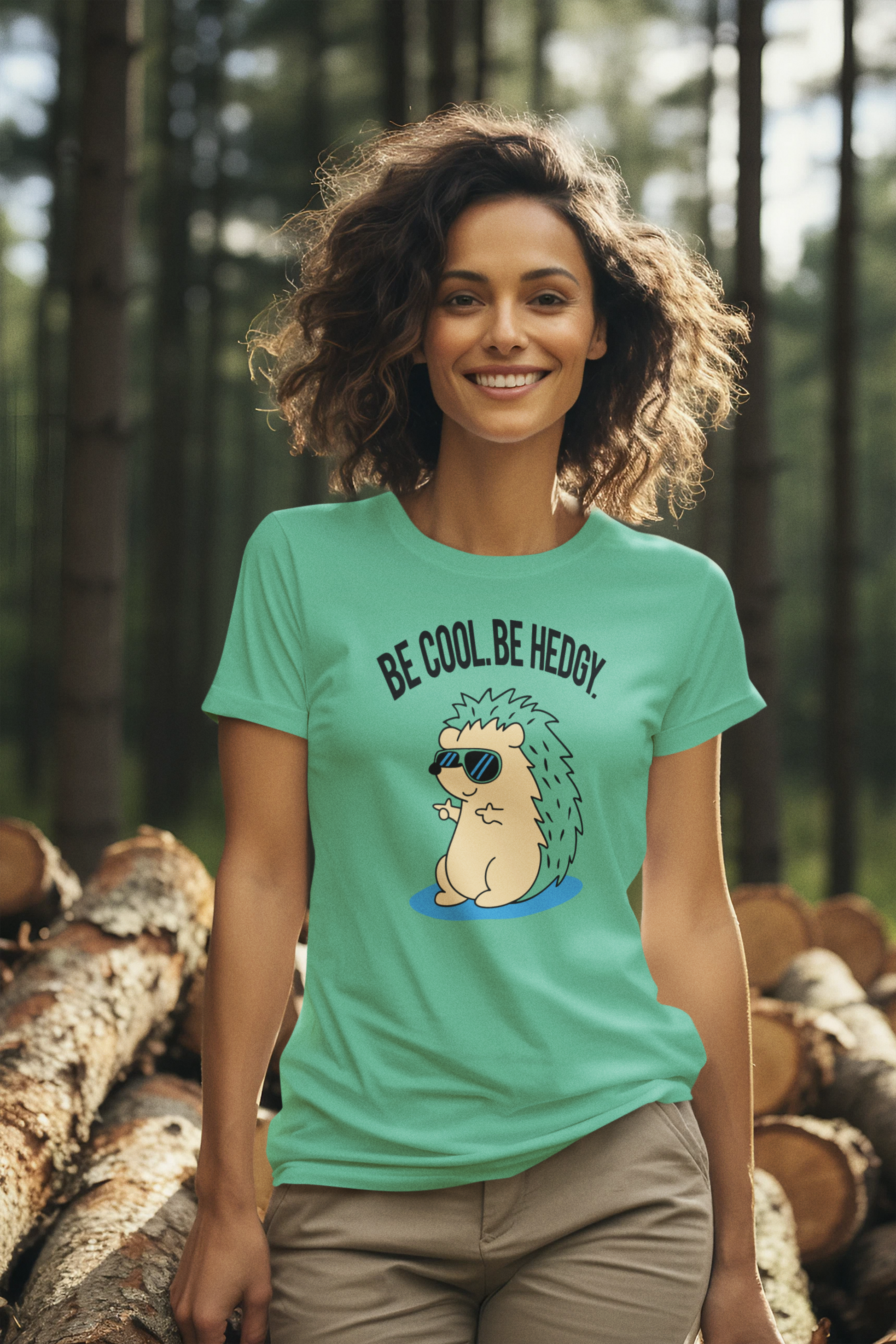 Women's "Be Hedgy" Printed T-Shirt | Available in 5 colors