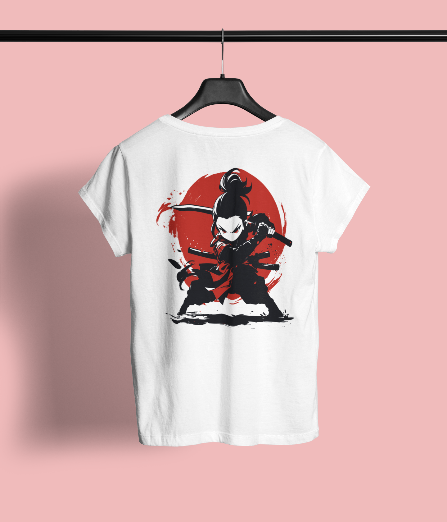 Women's "Warrior Kid" Back Printed Tshirt | Available in 4 Colors
