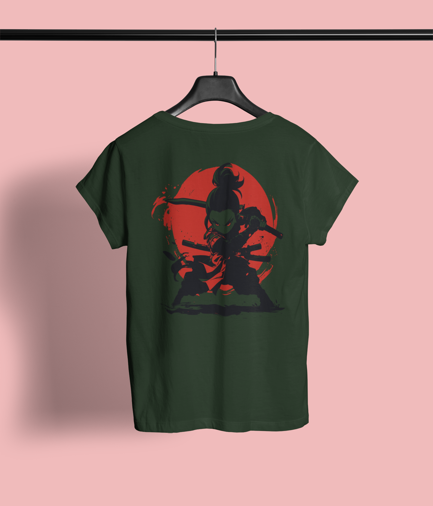 Women's "Warrior Kid" Back Printed Tshirt | Available in 4 Colors