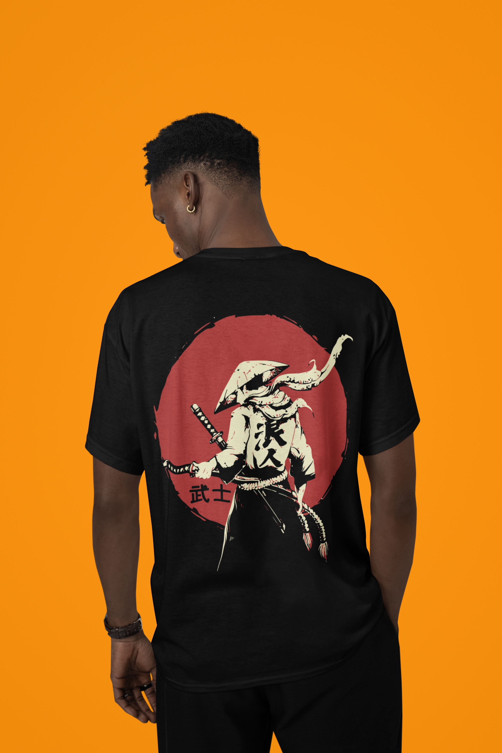 Men’s Regular Fit Cotton T-Shirt| Wooshi Warrior | The Mirai