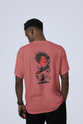 Men’s Regular Fit Cotton T-Shirt| Dragon Warrior | The Mirai