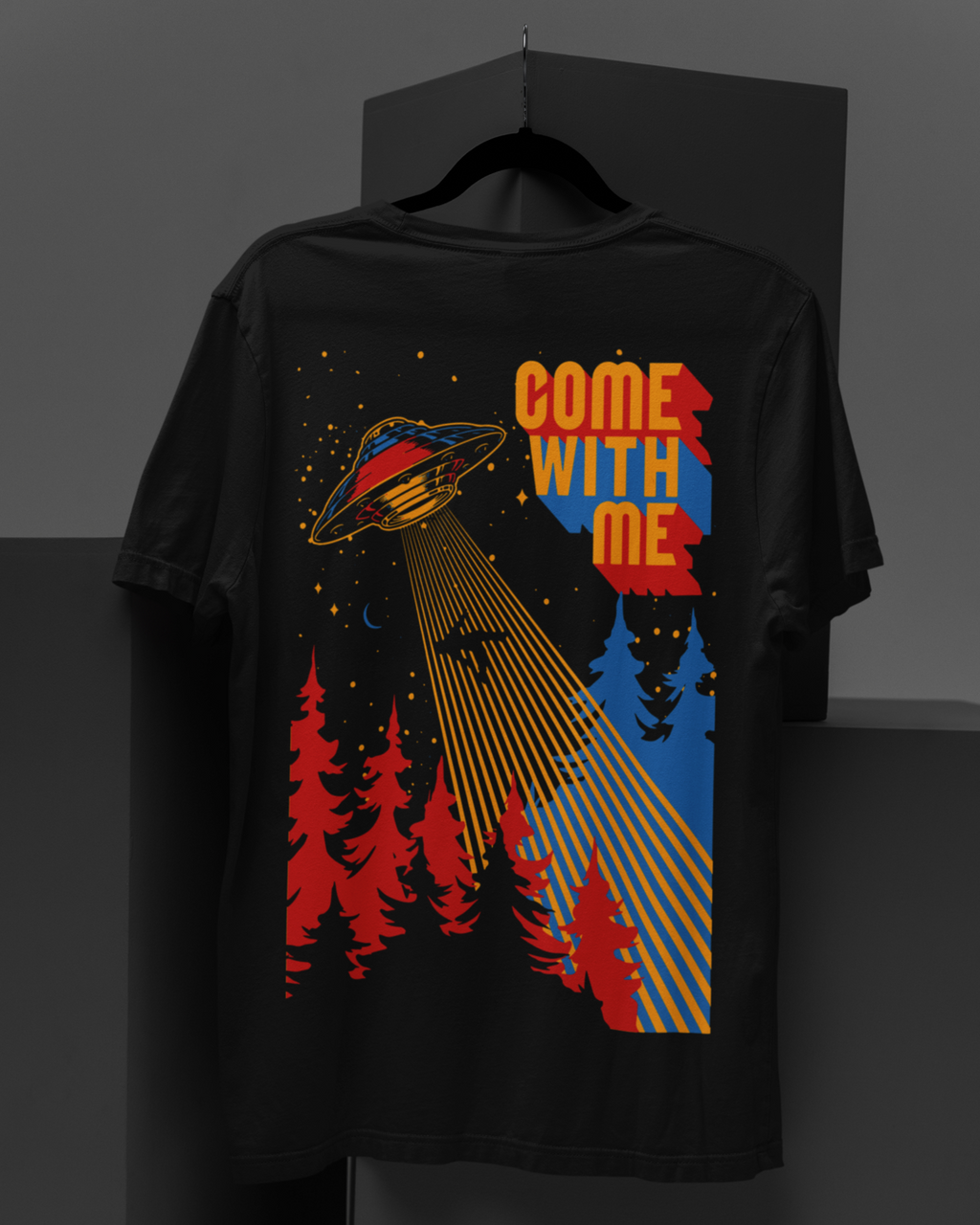 Men's "Come With Me" Printed Oversized T-shirt | Available in 2 Colors