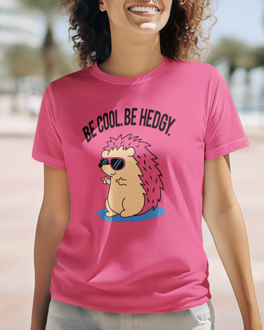 Women's "Be Hedgy" Printed T-Shirt | Available in 5 colors