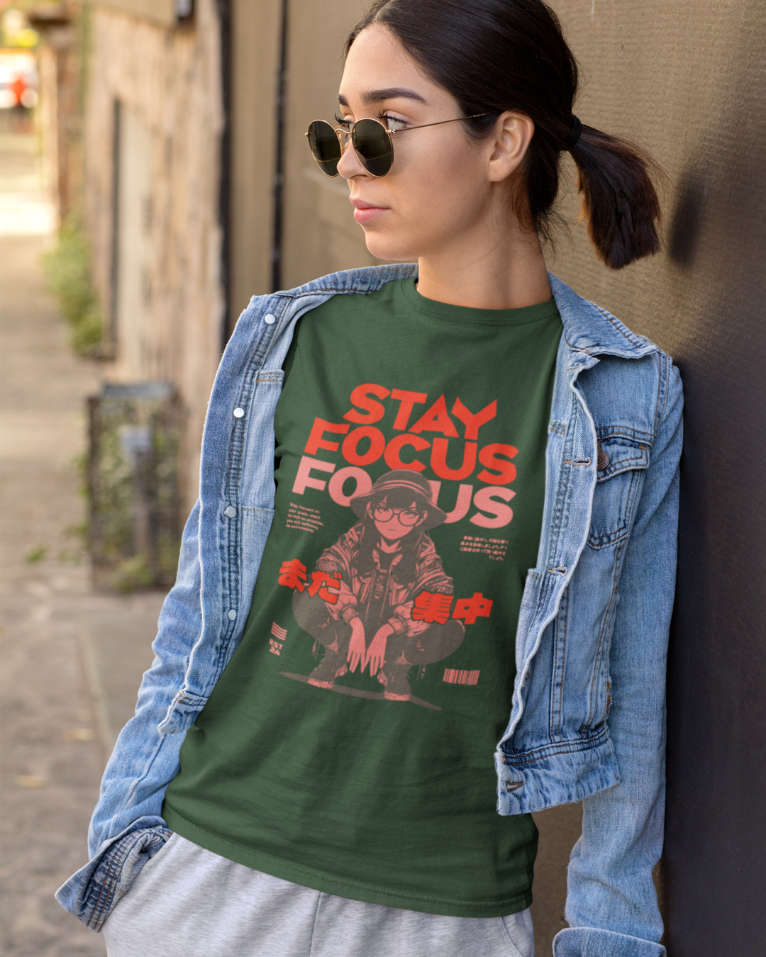 Women's "Stay Focus" Printed T-Shirt | Available 3 Colors