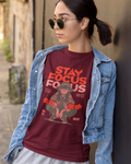 Women's "Stay Focus" Printed T-Shirt | Available 3 Colors