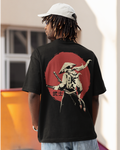 Men's "Wooshi Warrior" Printed Oversized T-shirt