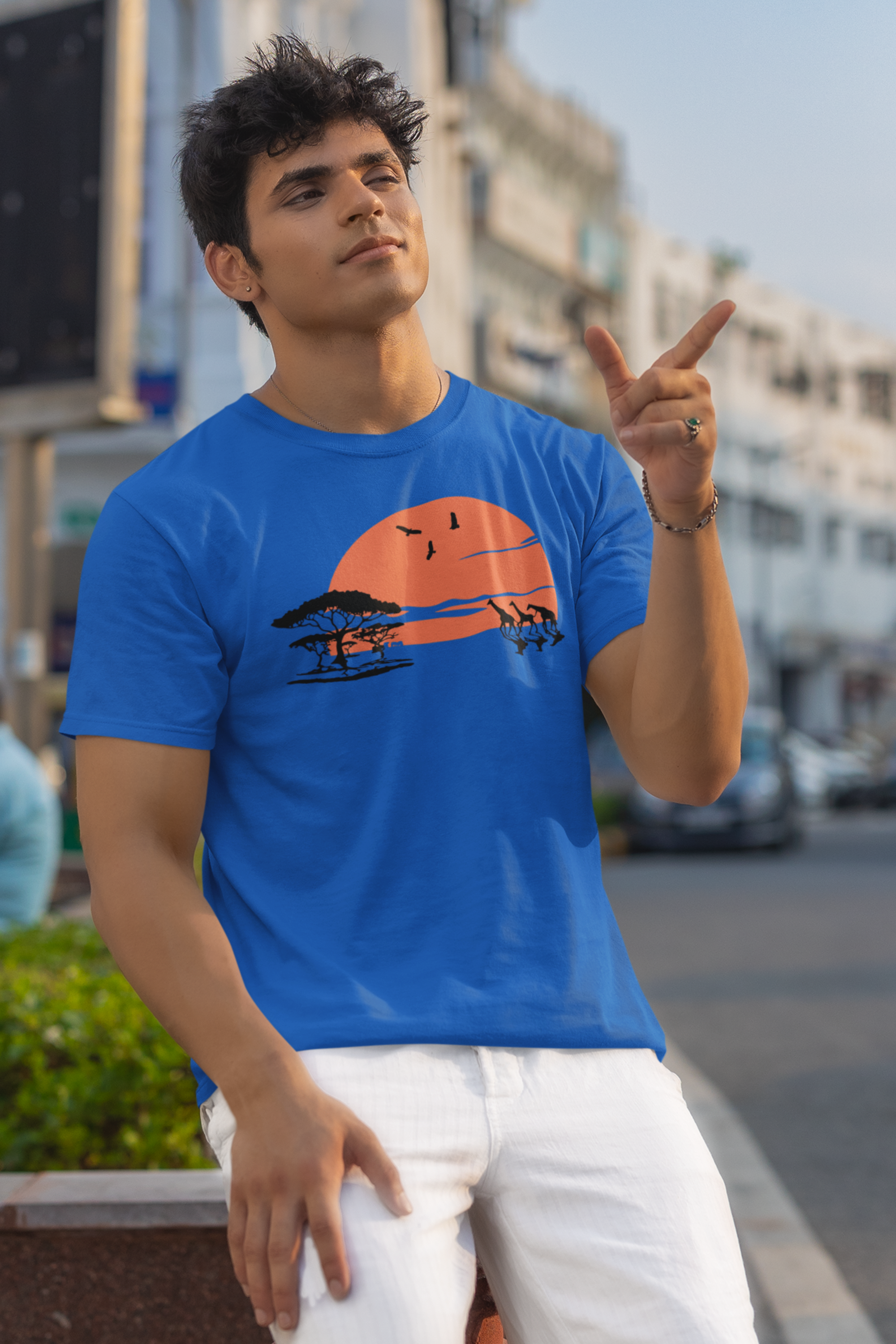 Men’s Regular Fit Cotton T-Shirt| Serengeti | The Mirai