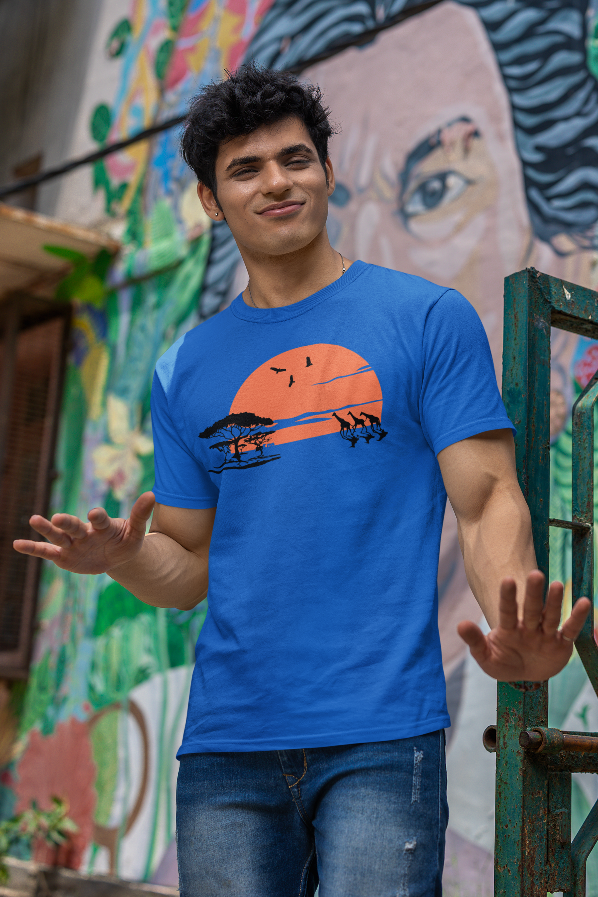 Men’s Regular Fit Cotton T-Shirt| Serengeti | The Mirai