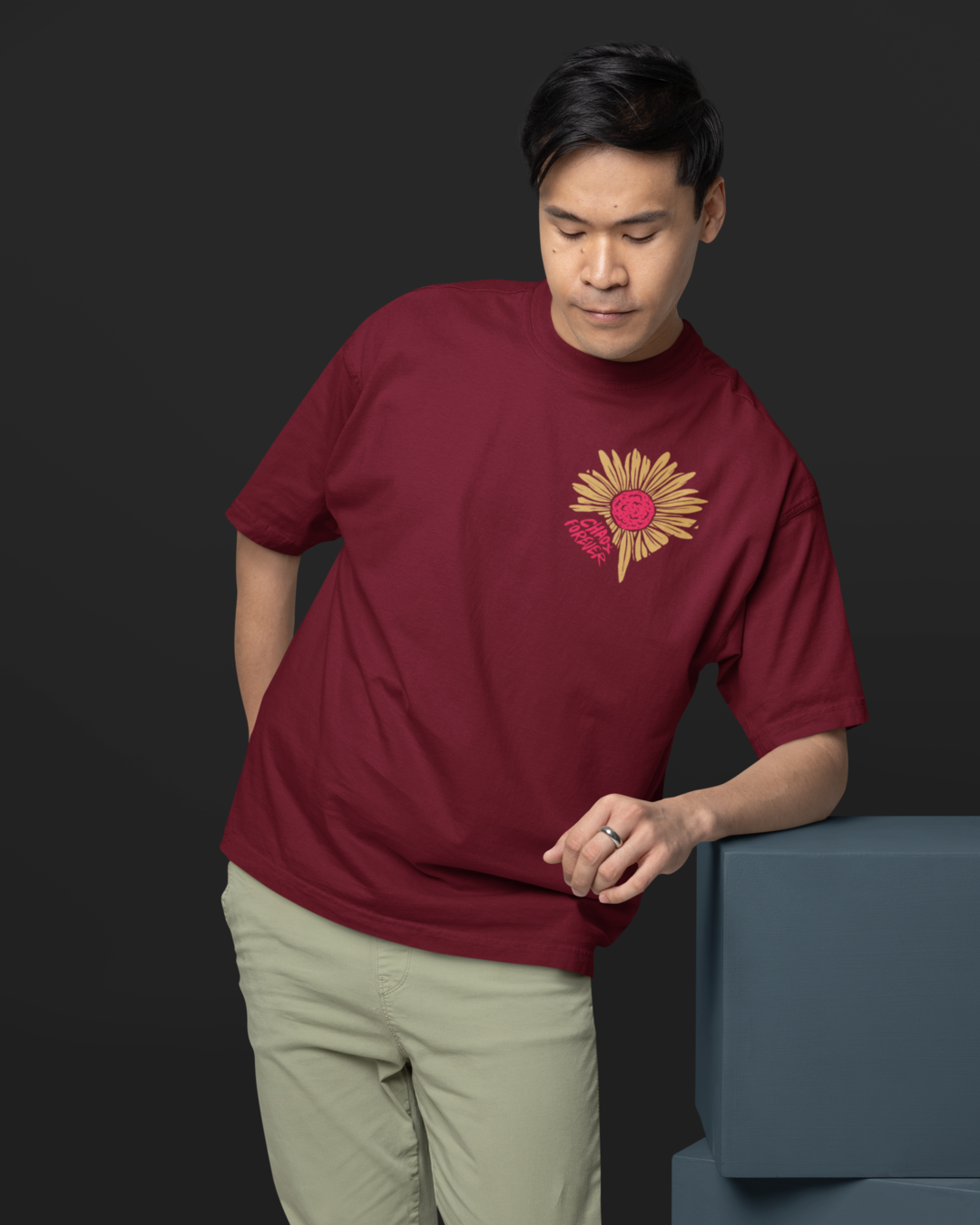 Men's "Chaos" Printed Oversized T-Shirt | Available in 3 Colors