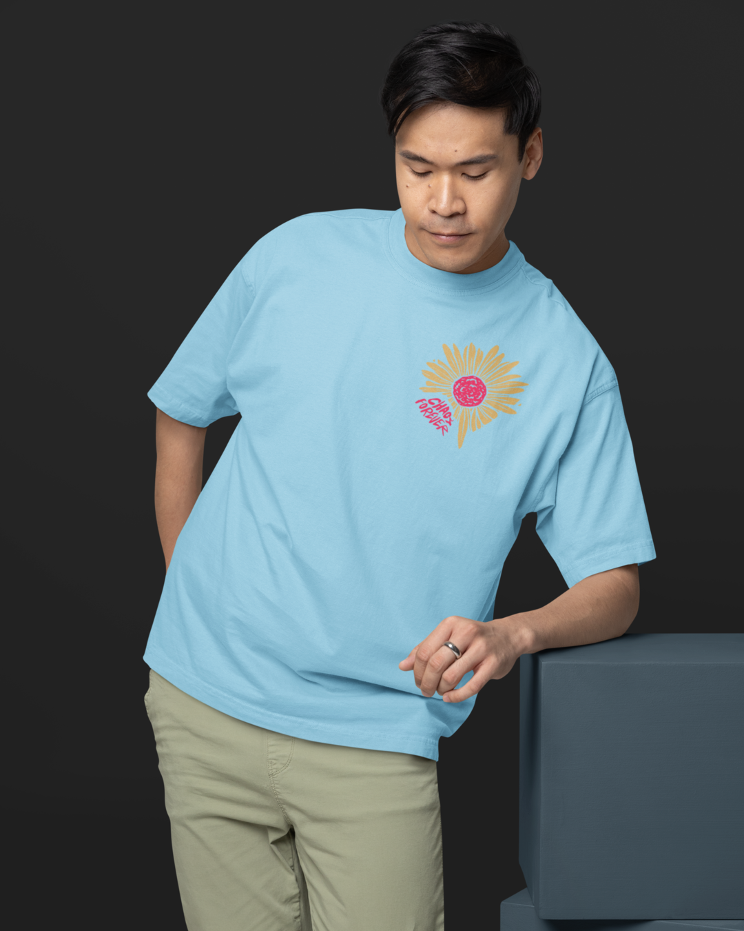 Men's "Chaos" Printed Oversized T-Shirt | Available in 3 Colors