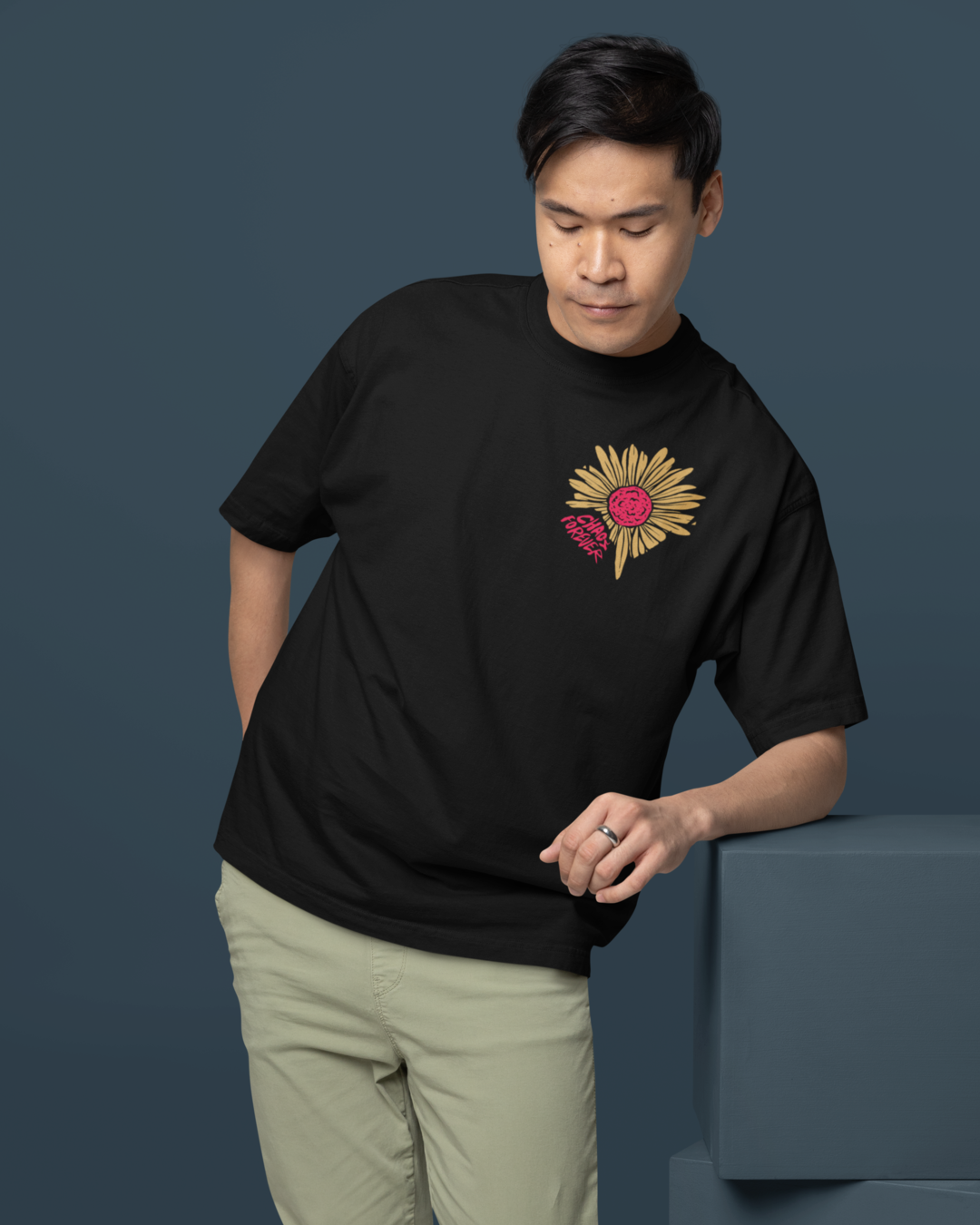 Men's "Chaos" Printed Oversized T-Shirt | Available in 3 Colors