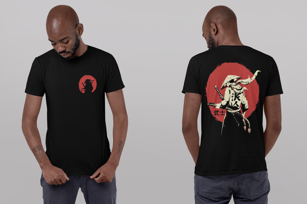 Men’s Regular Fit Cotton T-Shirt| Wooshi Warrior | The Mirai