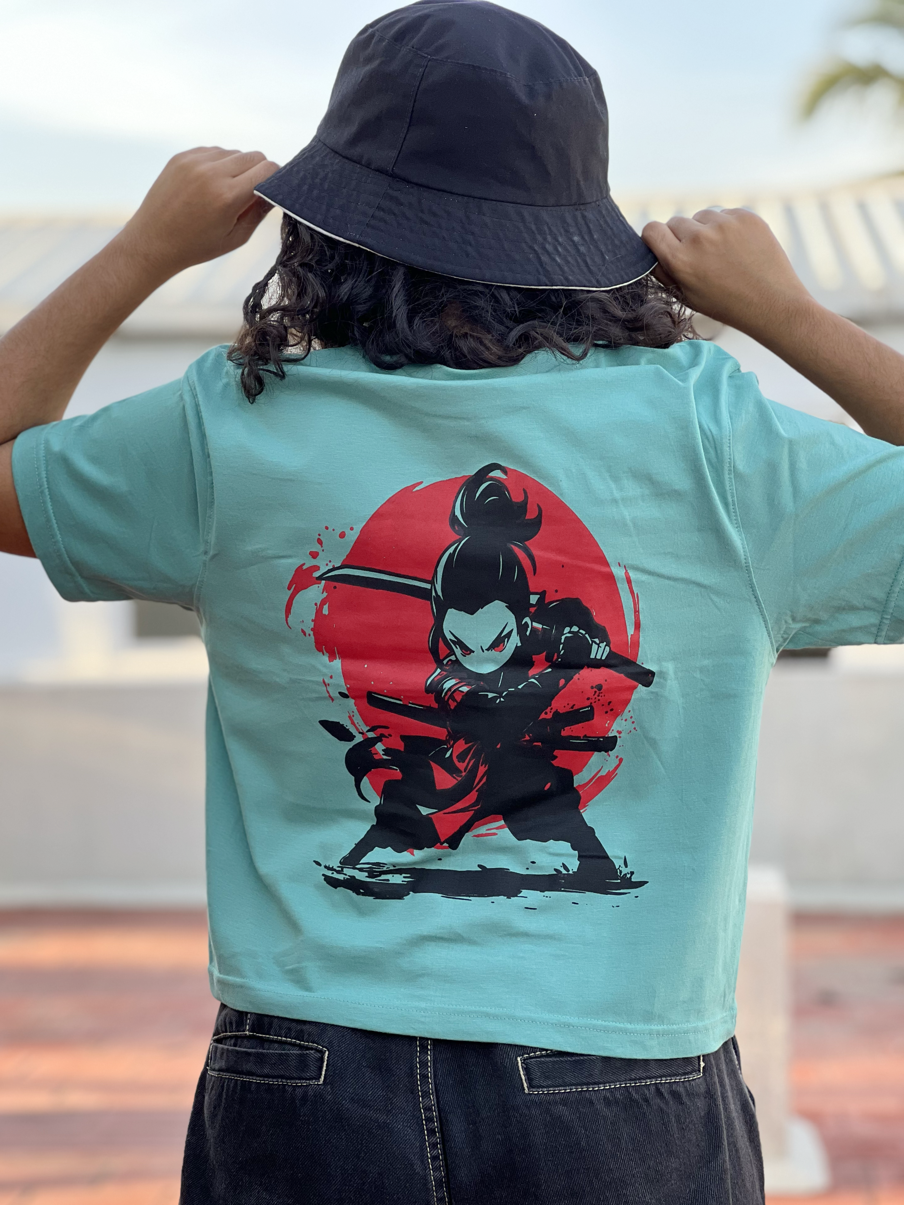 Women's "Warrior Kid" Printed Boxy Tshirt | Available in 4 Colors