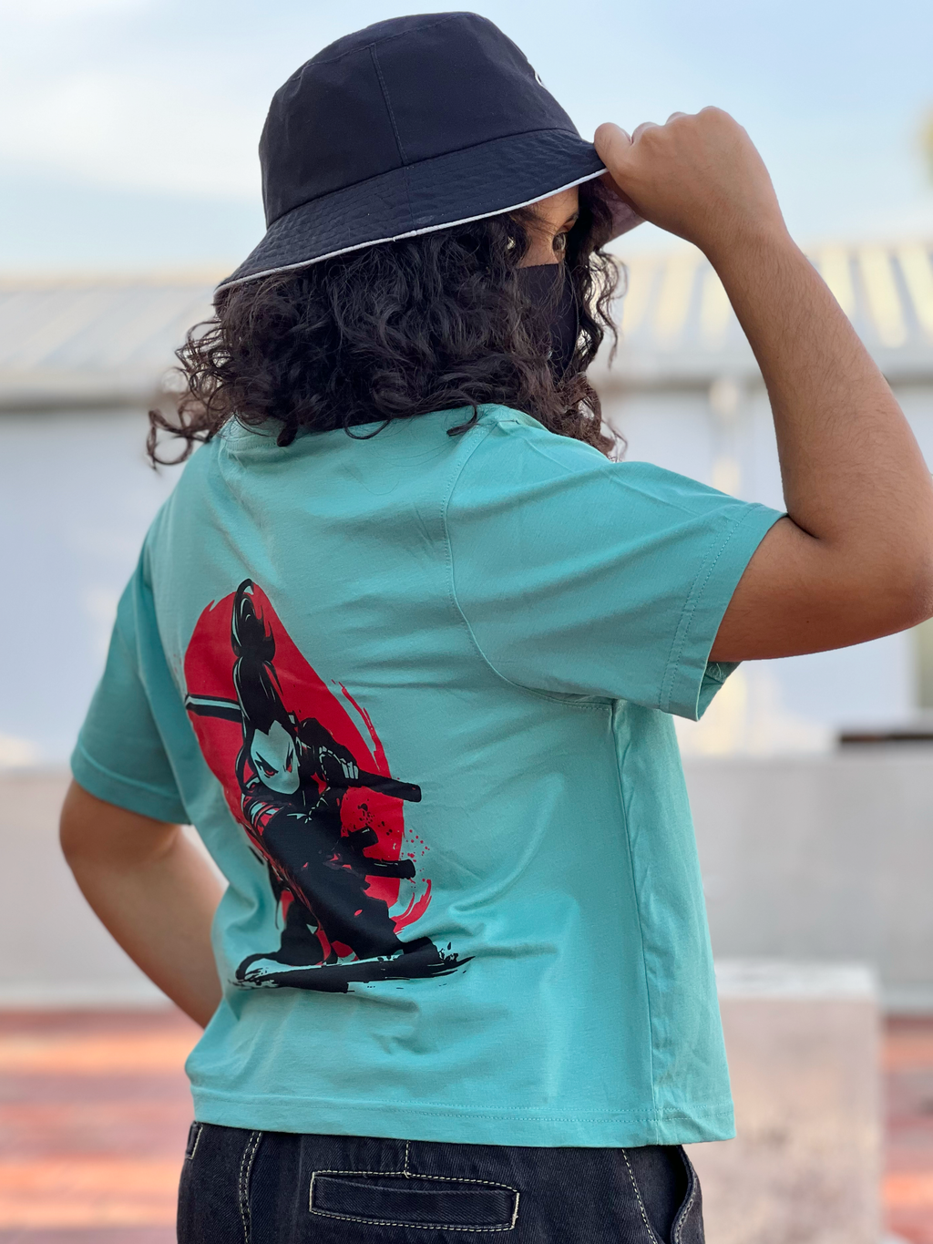 Women's "Warrior Kid" Printed Boxy Tshirt | Available in 4 Colors