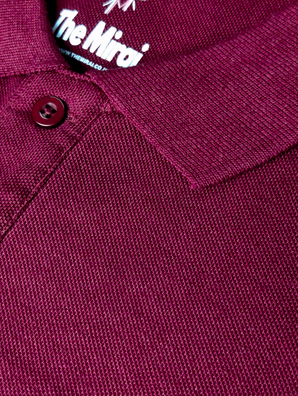 Men's Solid Polo T-Shirt | Maroon | The Mirai