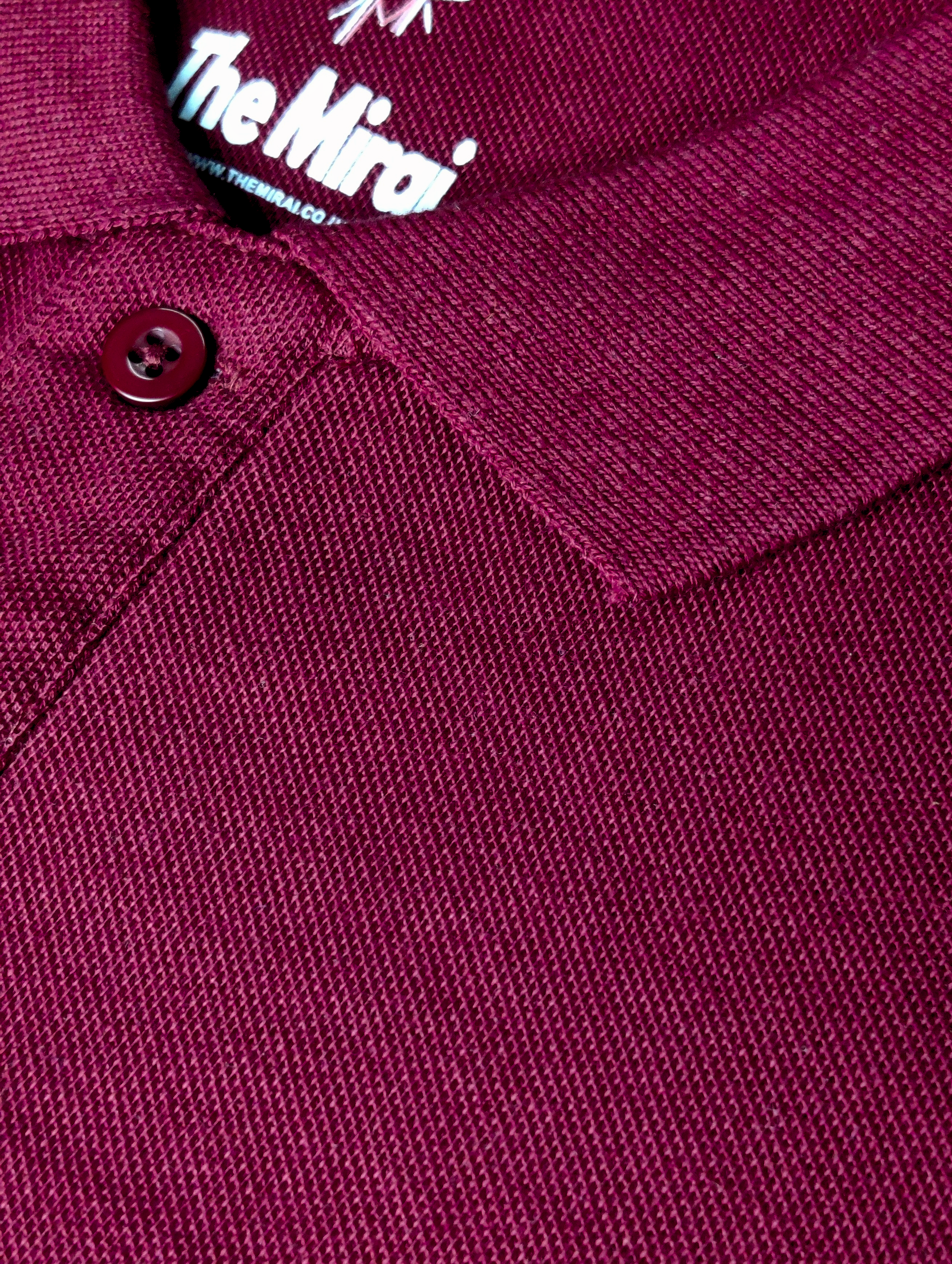 Men's Solid Polo T-Shirt | Maroon | The Mirai