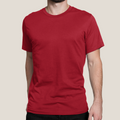 Men's Red Plain T-Shirt