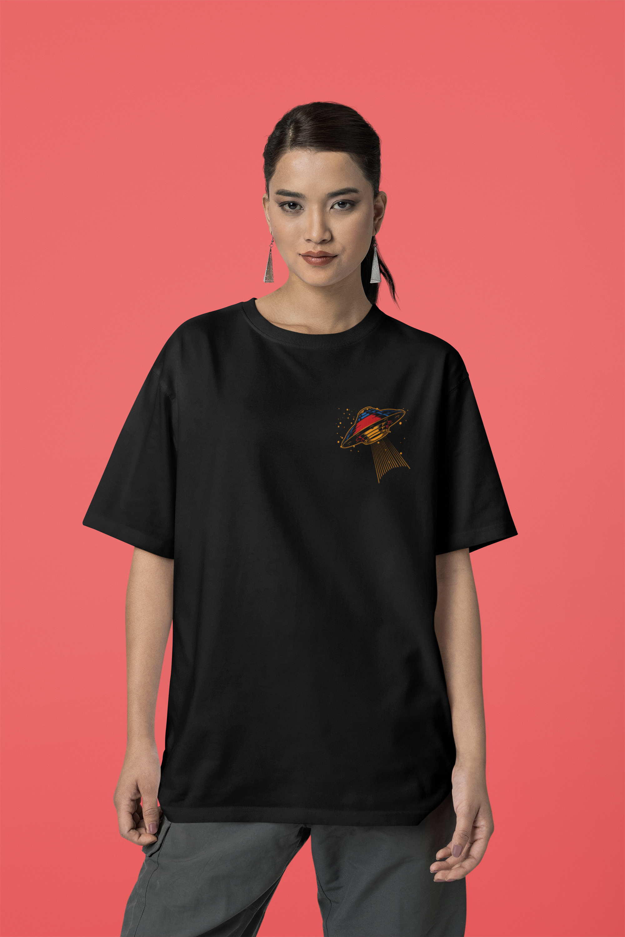 Women's "Come With Me" Printed Oversized T-shirt | Available in 2 Colors