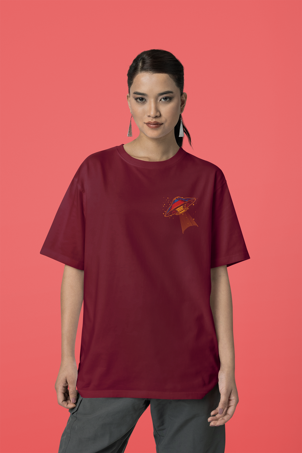 Women's "Come With Me" Printed Oversized T-shirt | Available in 2 Colors