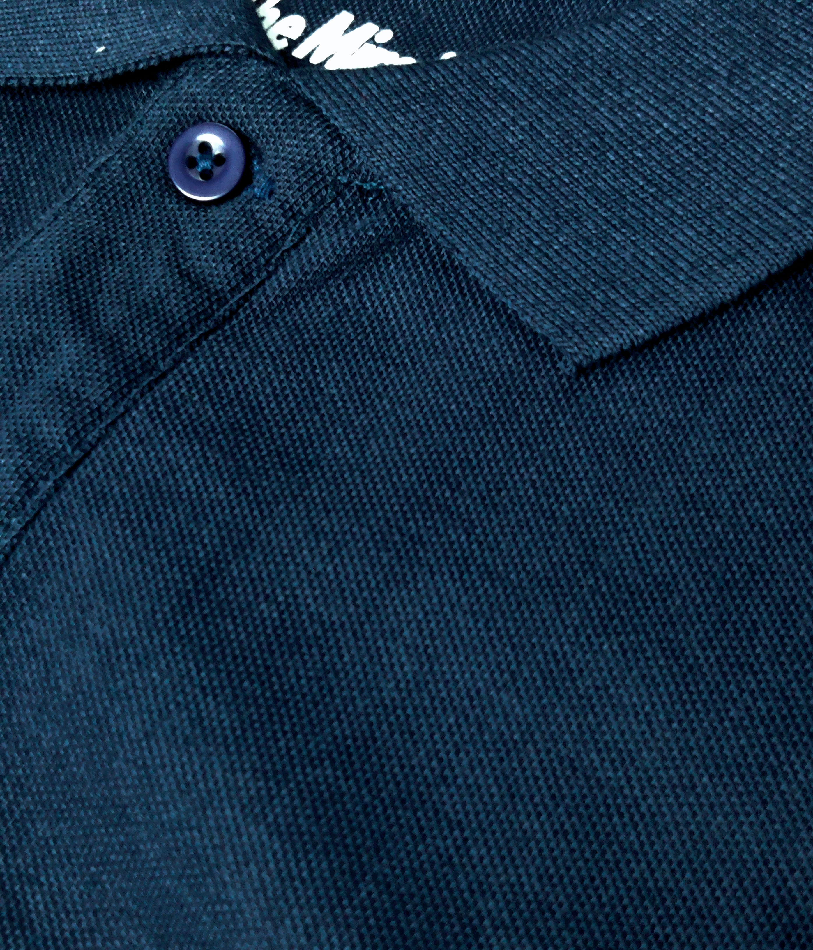 Men's Solid Polo T-Shirt | Navy Blue | The Mirai