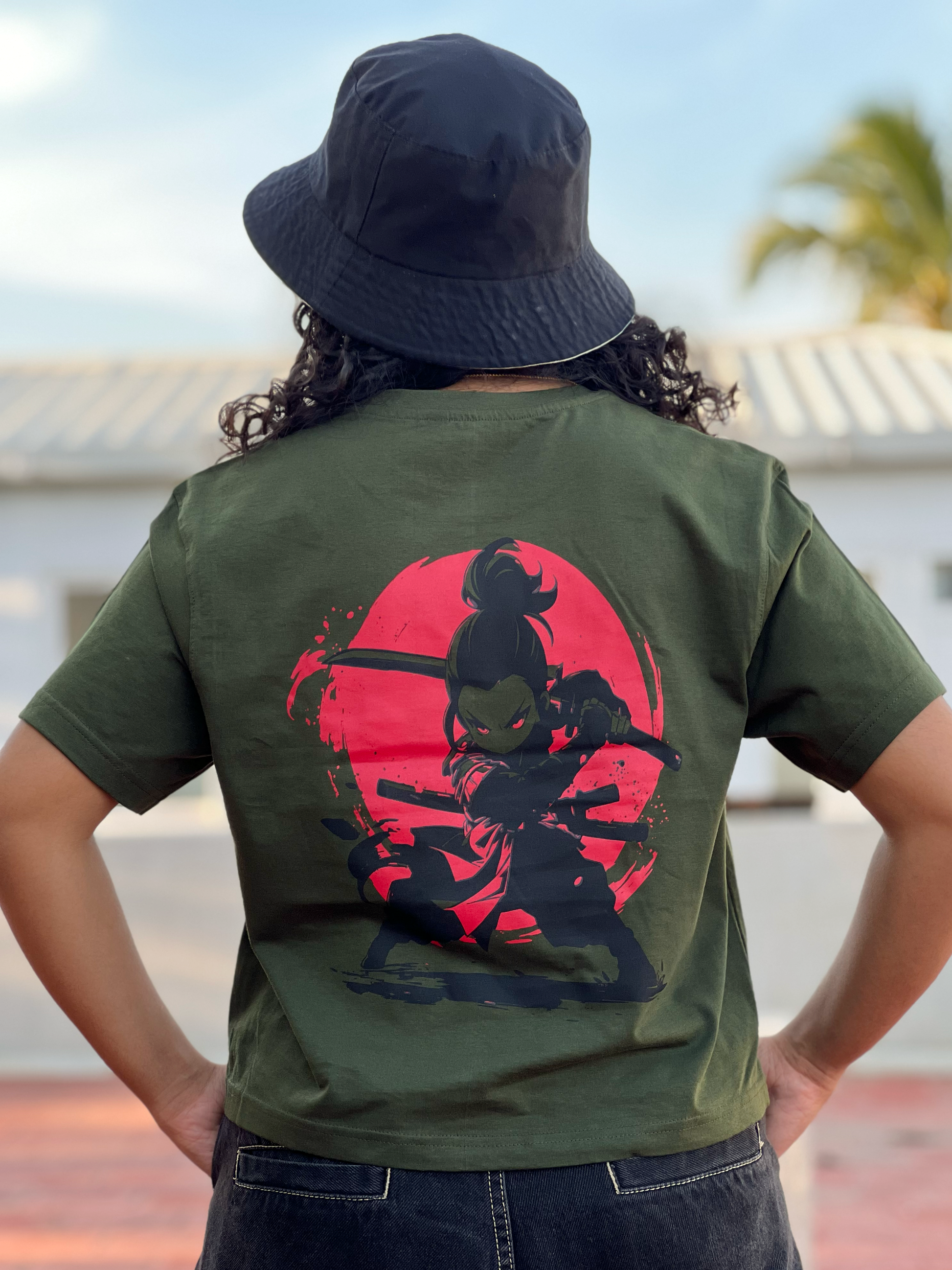 Women's "Warrior Kid" Printed Boxy Tshirt | Available in 4 Colors