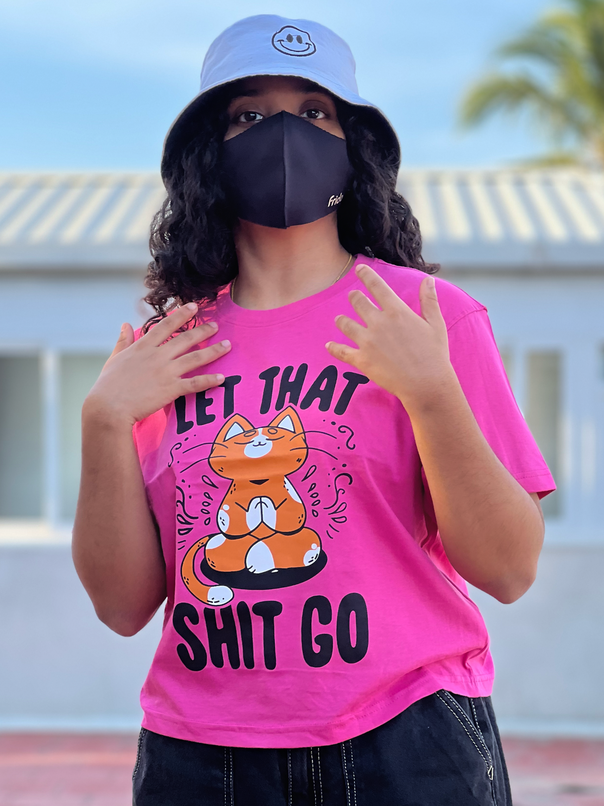 Women's "Let That Shit Go" Printed Boxy T-Shirts | Available in 5 Colors