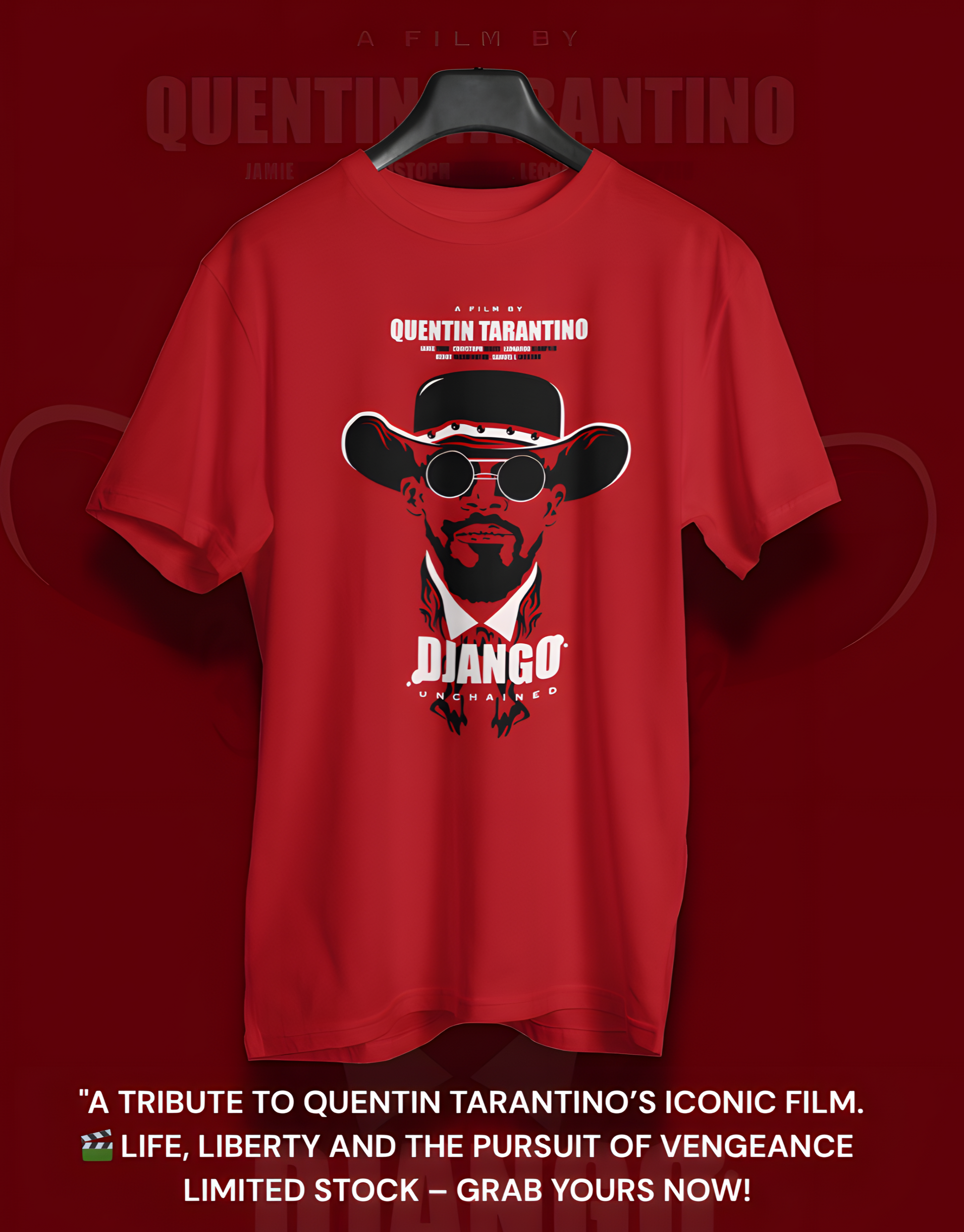 Django Unchained |Men’s Regular Fit Cotton T-Shirt| The Mirai