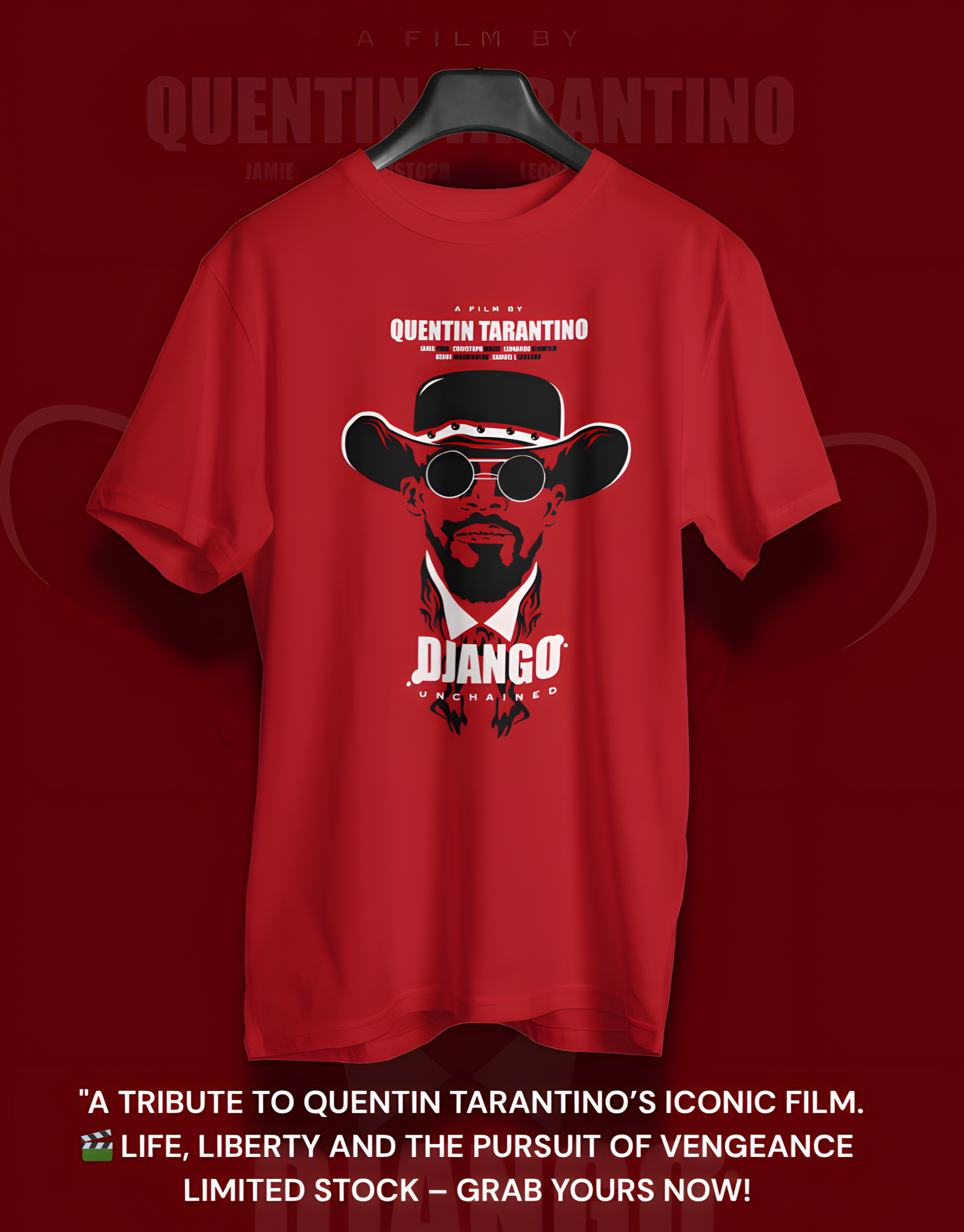 Django Unchained |Men’s Regular Fit Cotton T-Shirt| The Mirai