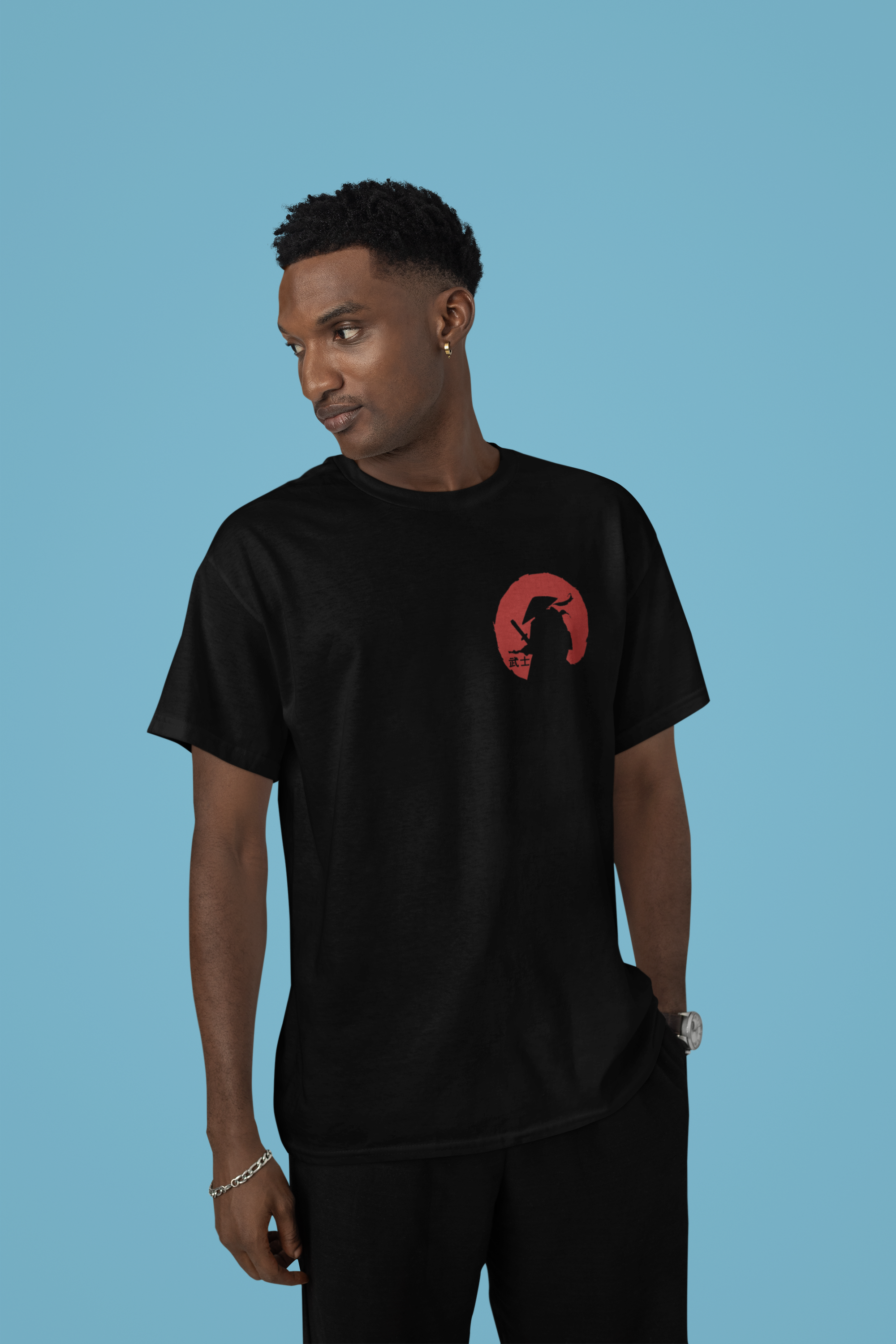 Men’s Regular Fit Cotton T-Shirt| Wooshi Warrior | The Mirai