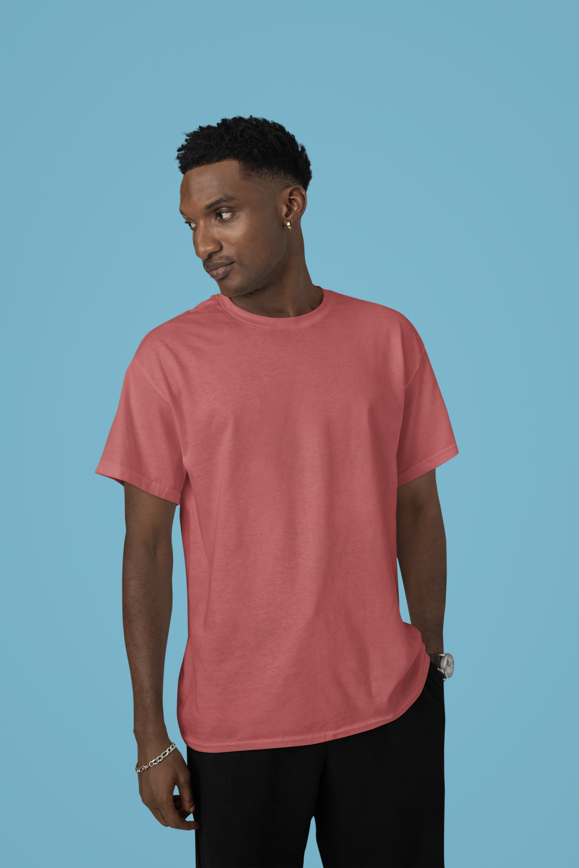 Men’s Regular Fit Cotton T-Shirt| Space | The Mirai