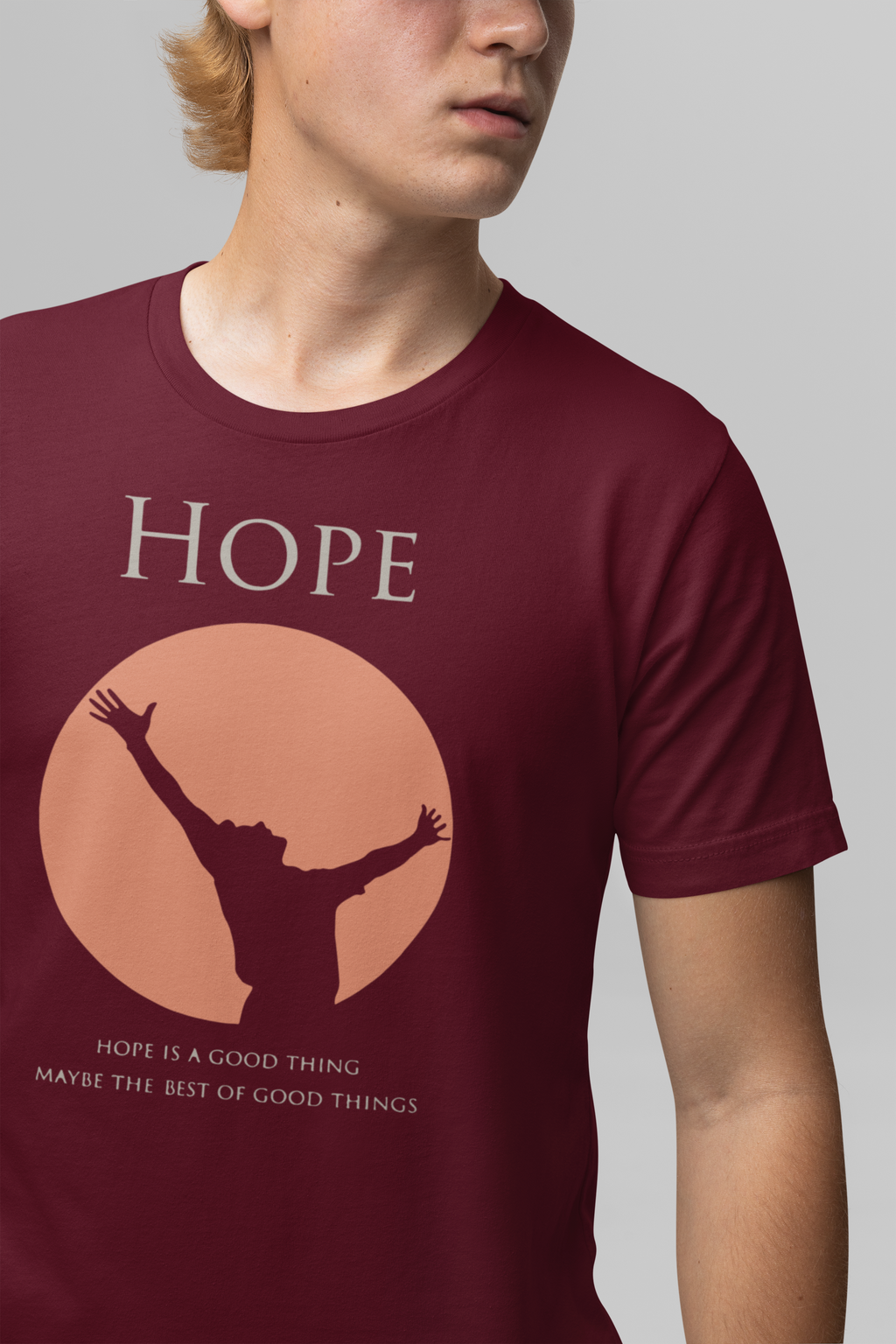 Men’s Regular Fit Cotton T-Shirt| Hope | The Mirai