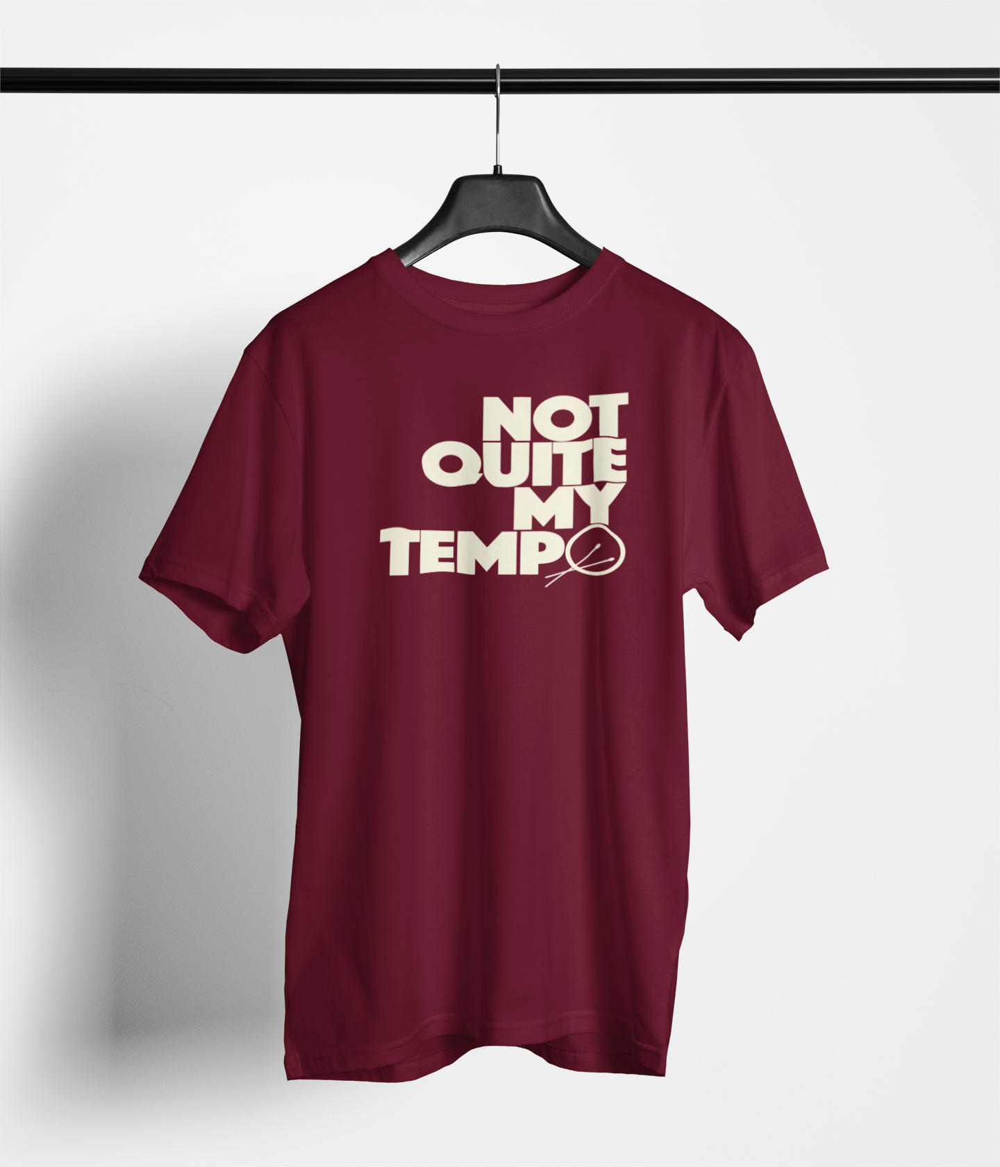 Men’s Regular Fit Cotton T-Shirt| Not Quite My Tempo | The Mirai