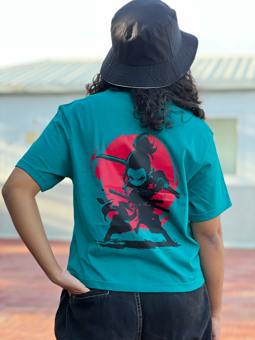 Women's "Warrior Kid" Printed Boxy Tshirt | Available in 4 Colors