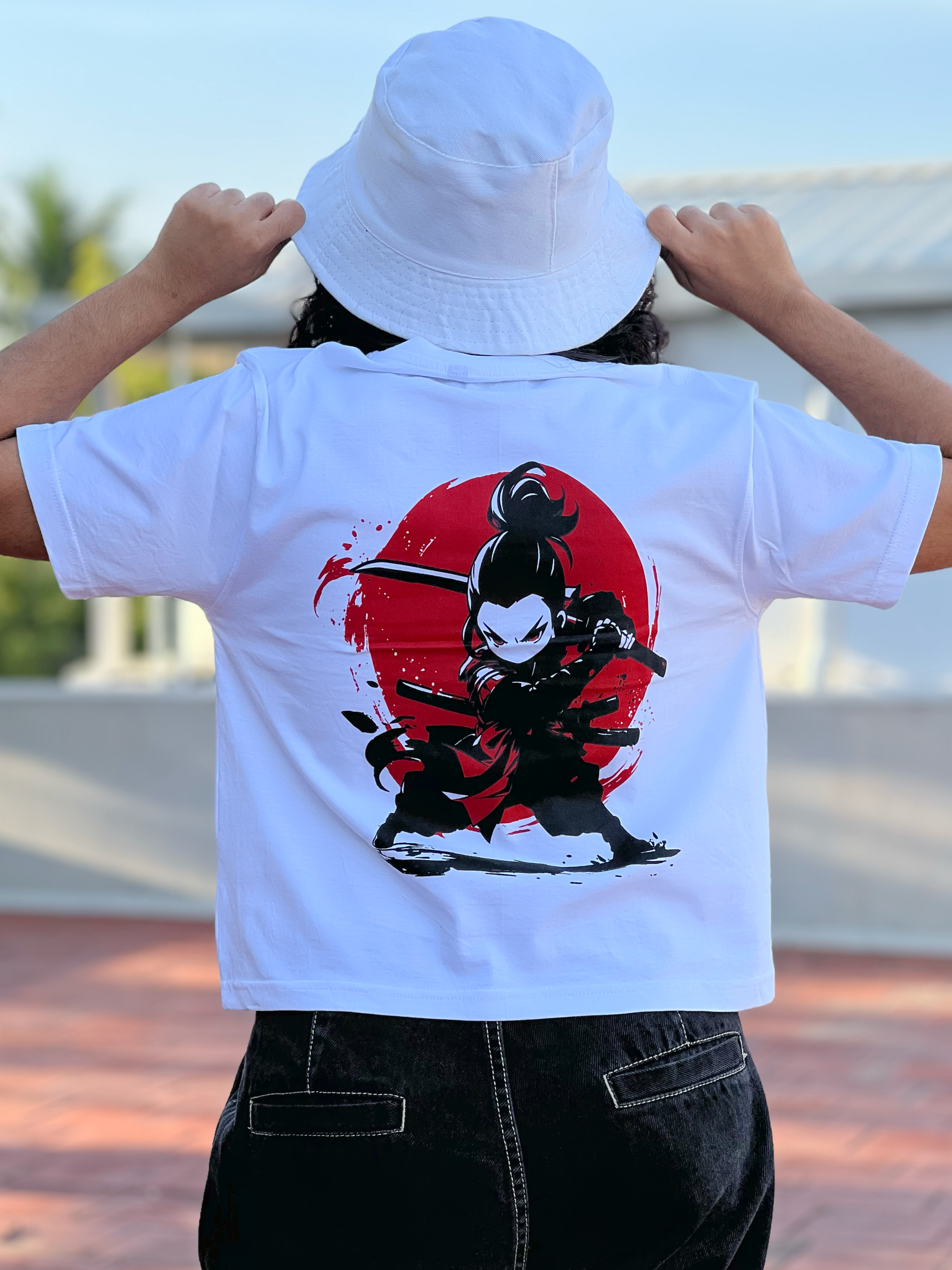 Women's "Warrior Kid" Printed Boxy Tshirt | Available in 4 Colors