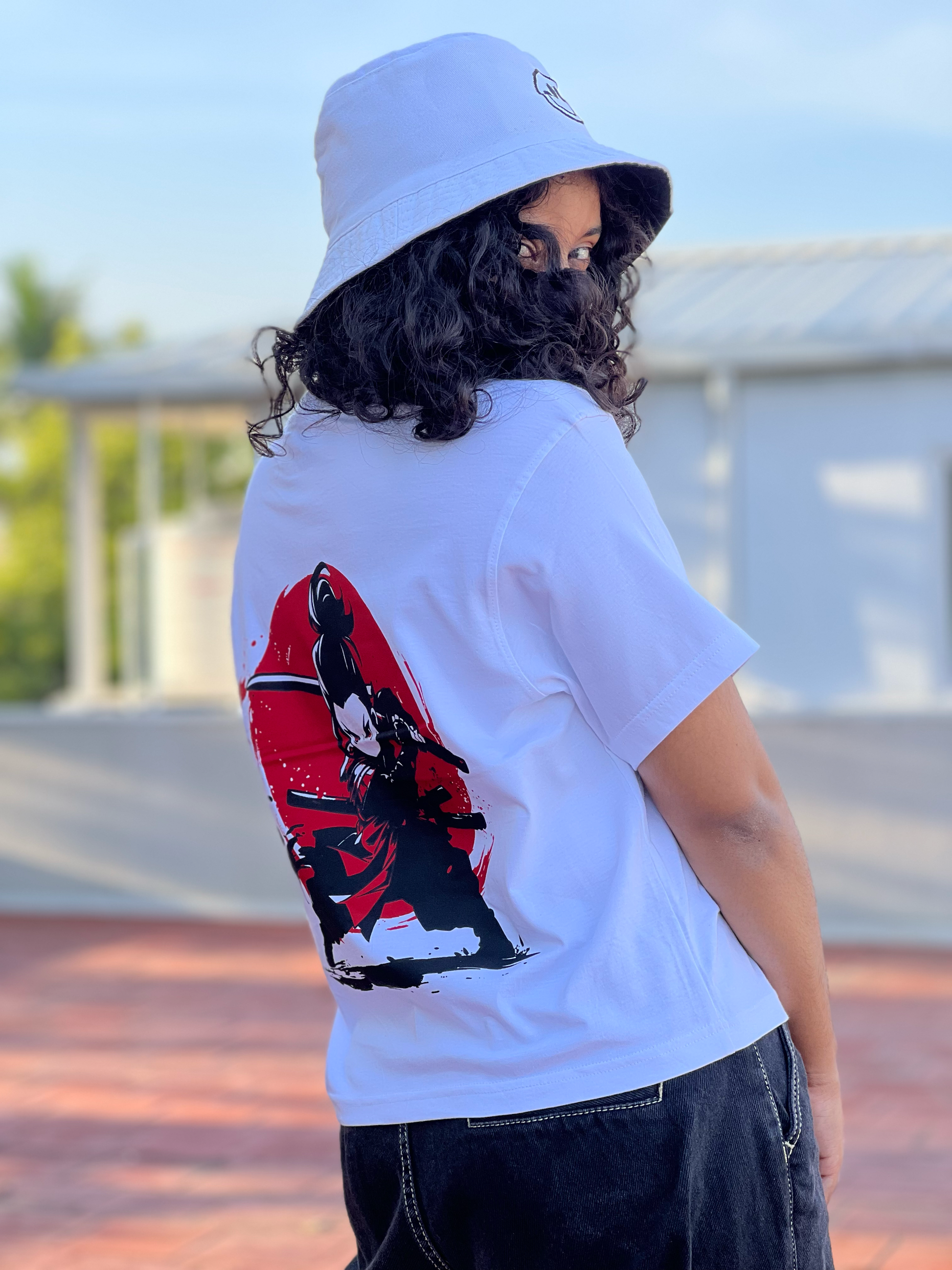 Women's "Warrior Kid" Printed Boxy Tshirt | Available in 4 Colors